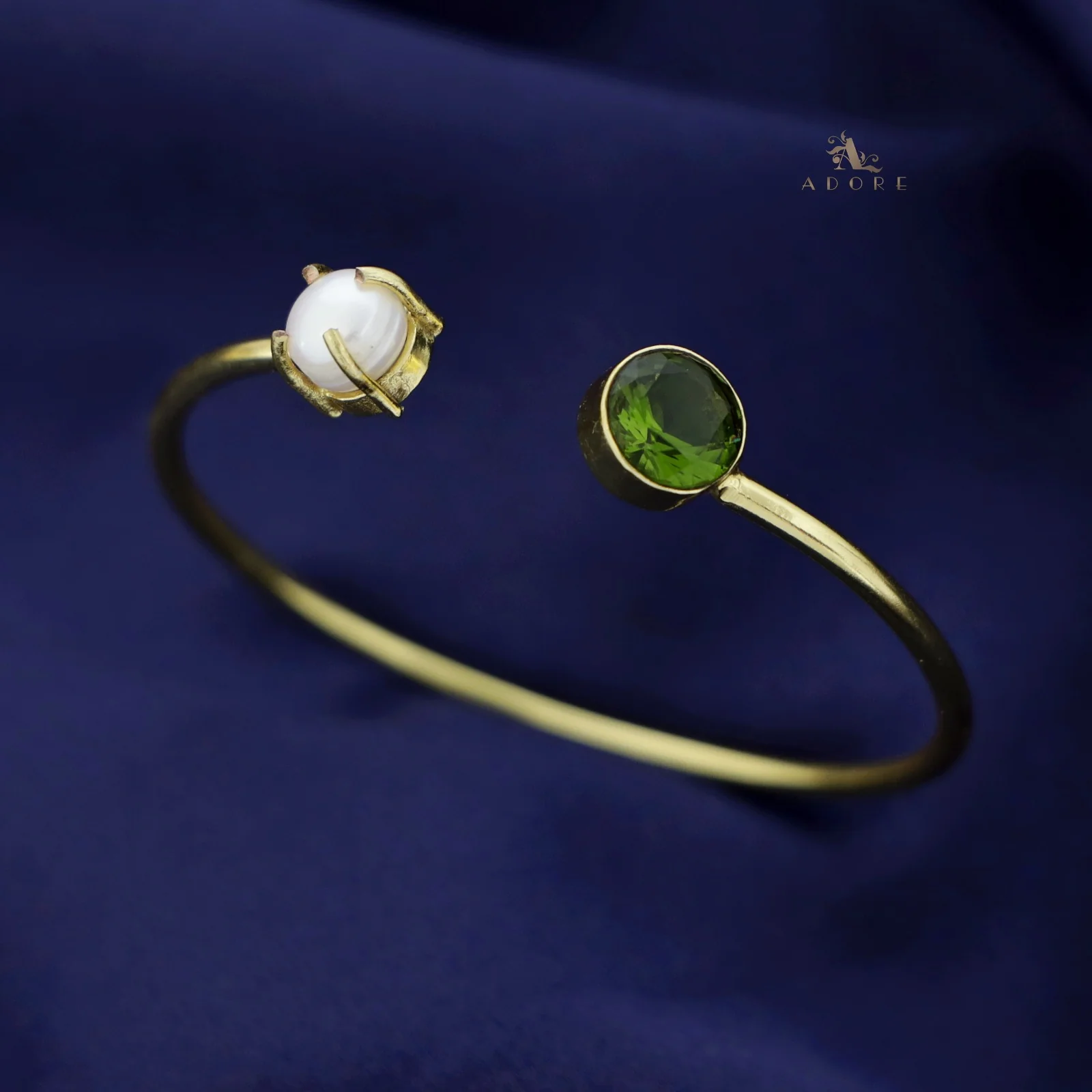 Bisiya Golden Glossy Pearl Bangle - Image 10