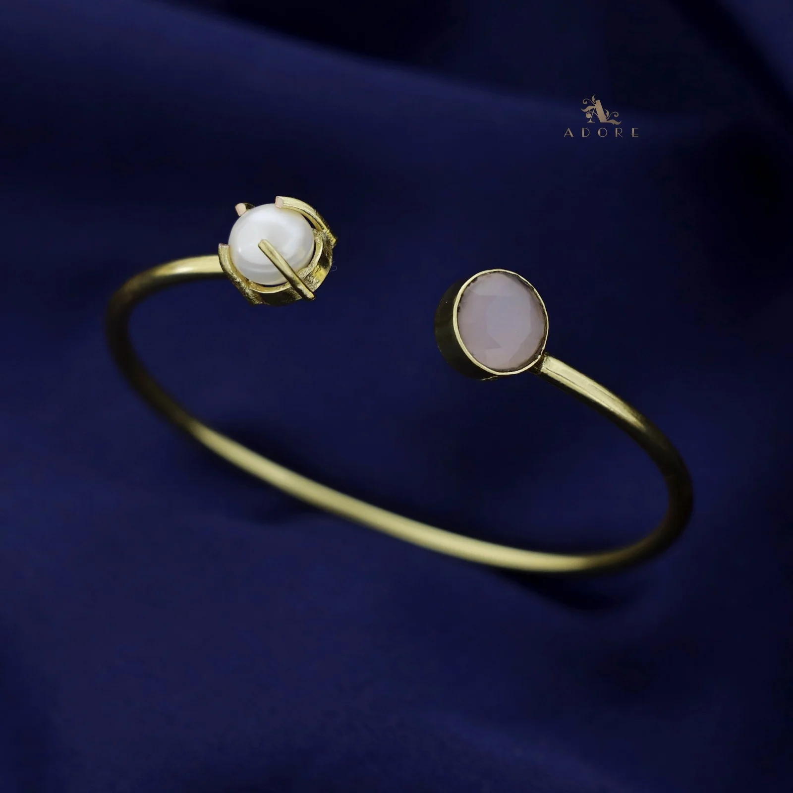 Bisiya Golden Glossy Pearl Bangle - Image 15