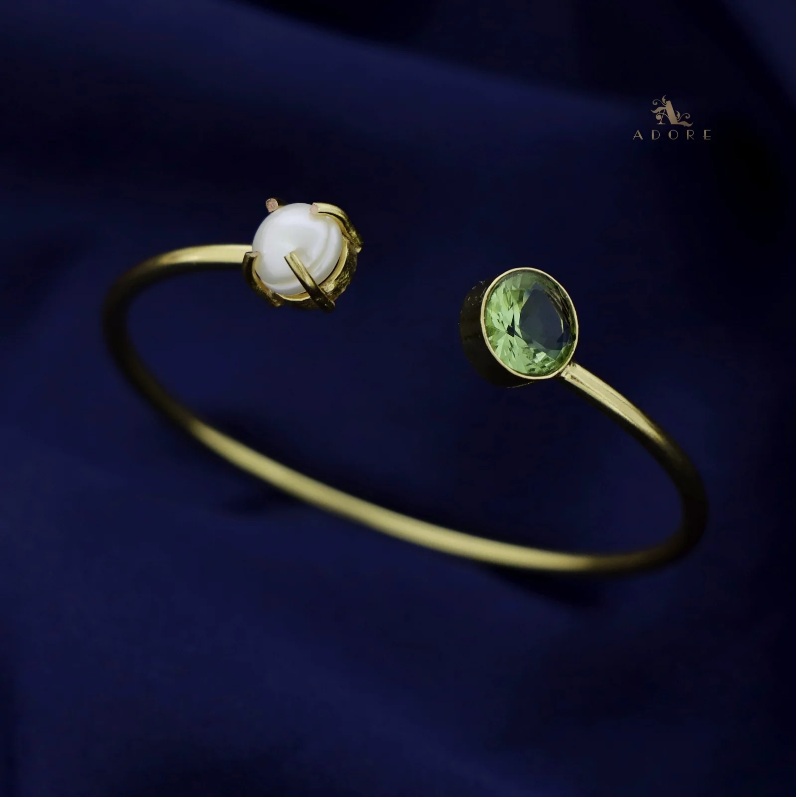 Bisiya Golden Glossy Pearl Bangle - Image 16