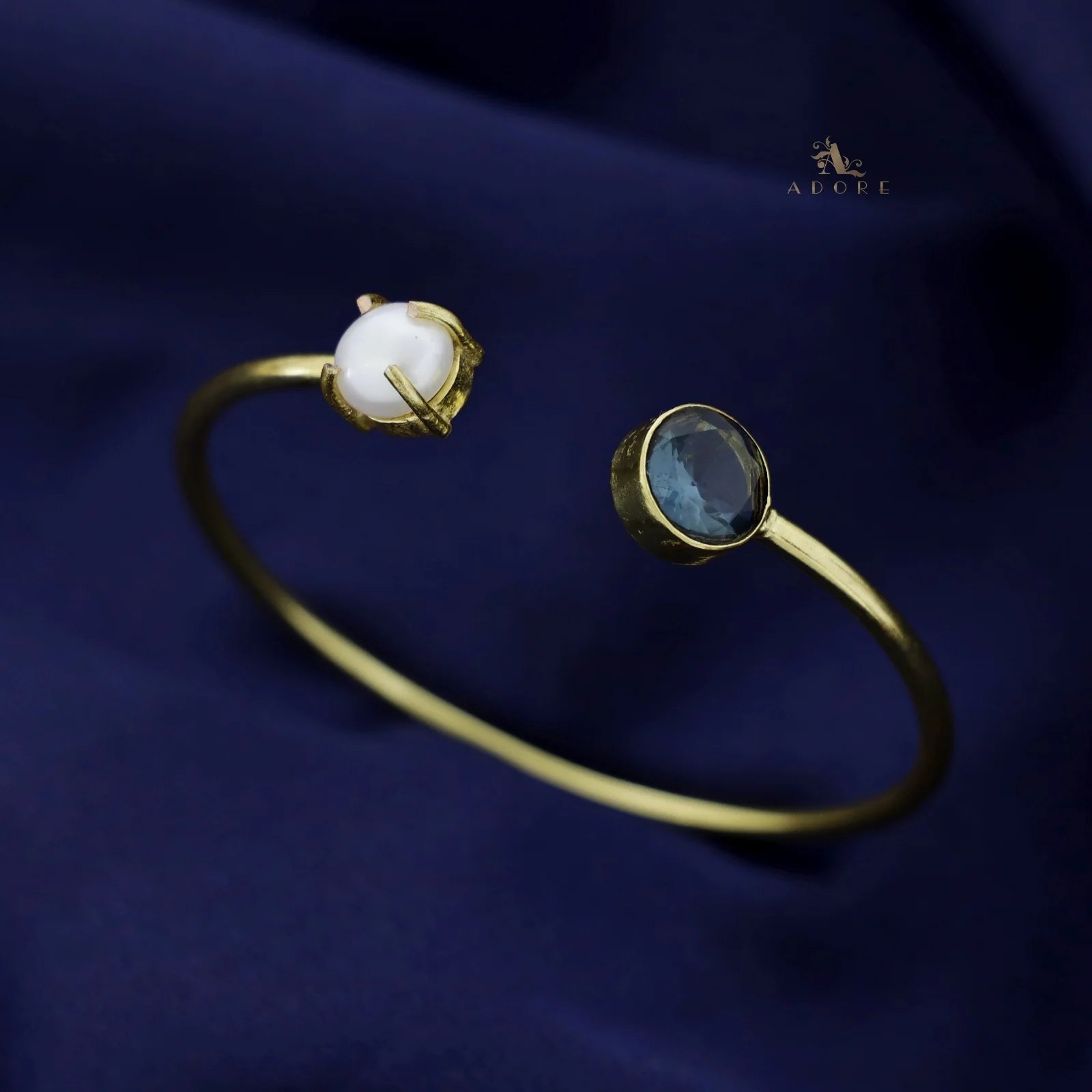 Bisiya Golden Glossy Pearl Bangle - Image 18