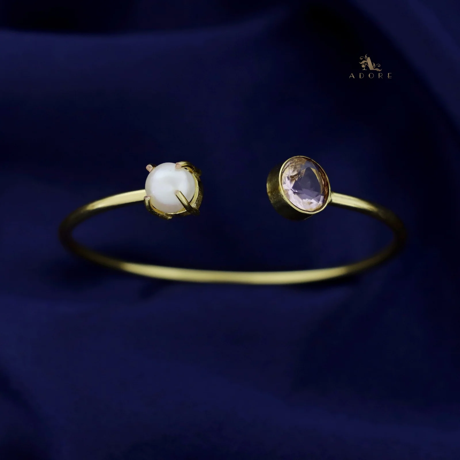 Bisiya Golden Glossy Pearl Bangle - Image 20
