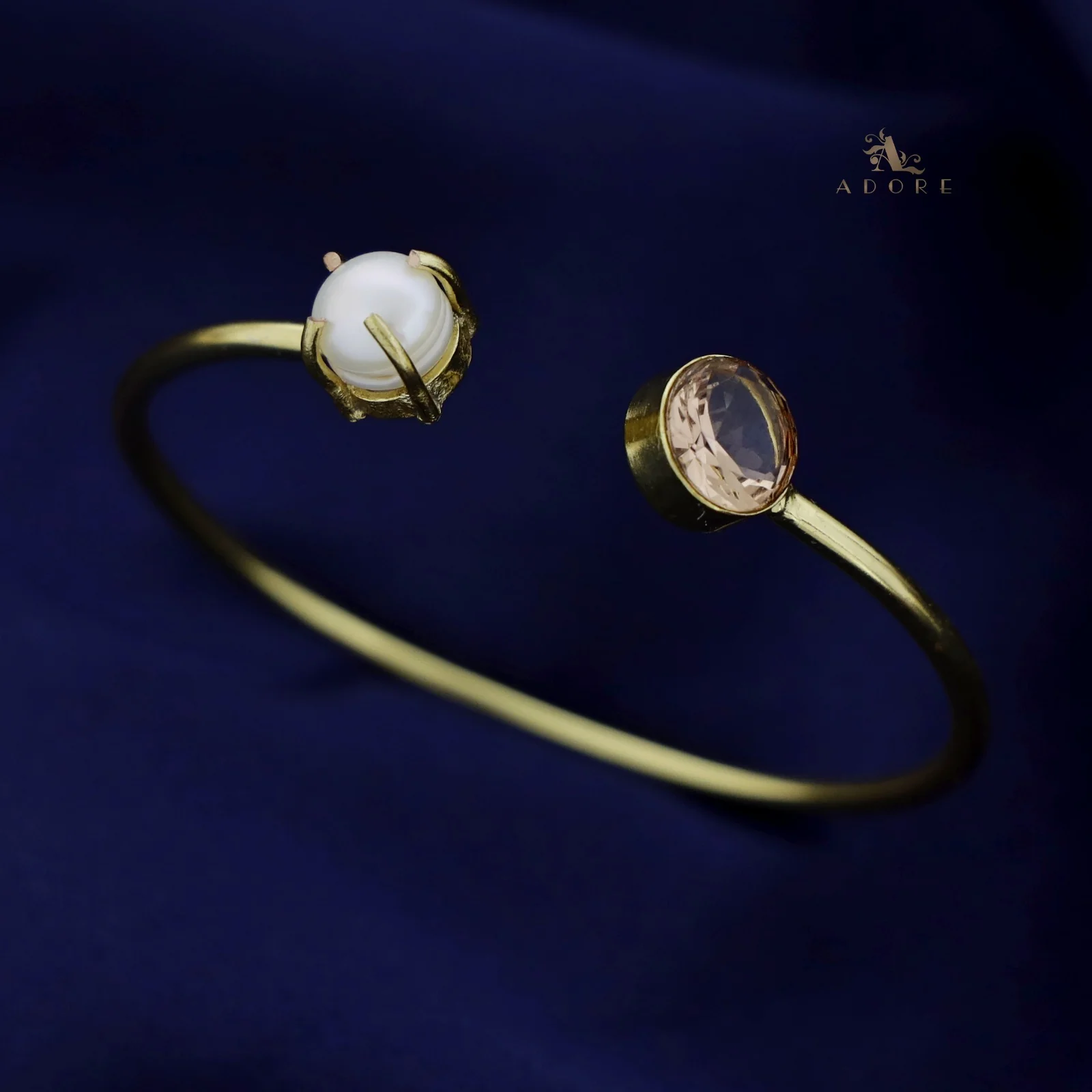 Bisiya Golden Glossy Pearl Bangle - Image 22