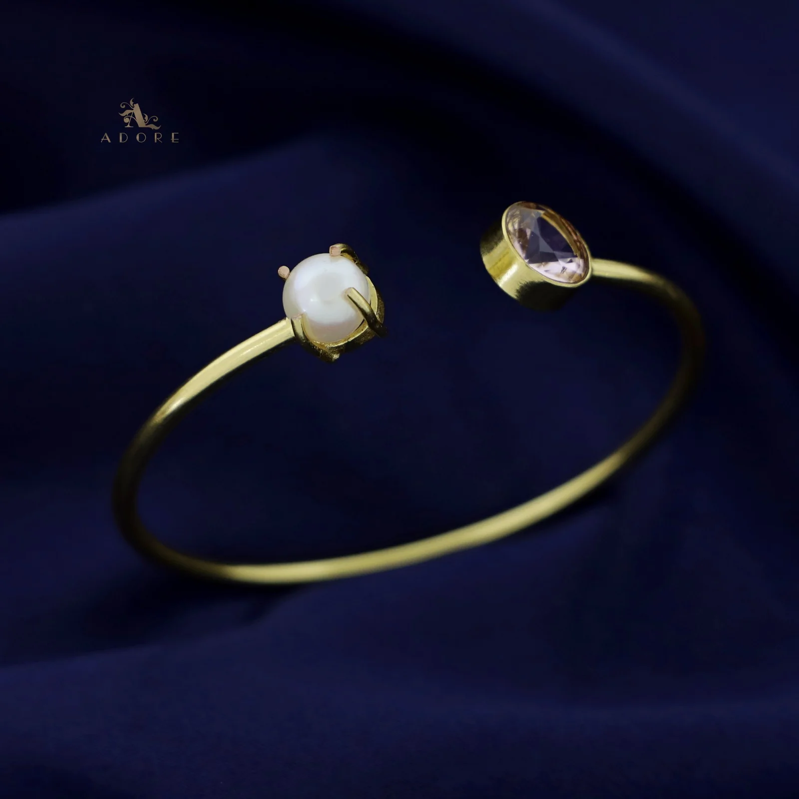 Bisiya Golden Glossy Pearl Bangle - Image 23