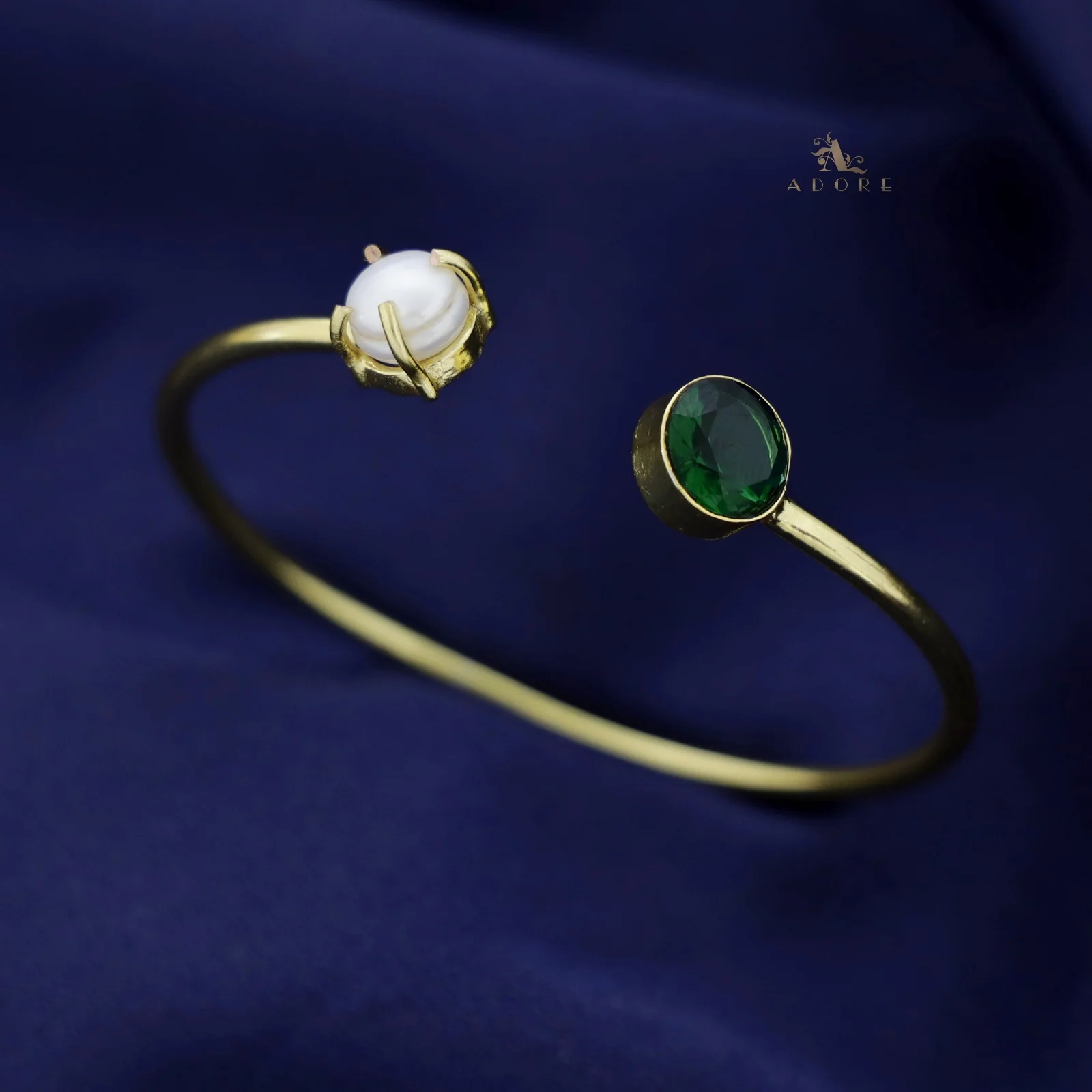 Bisiya Golden Glossy Pearl Bangle - Image 4