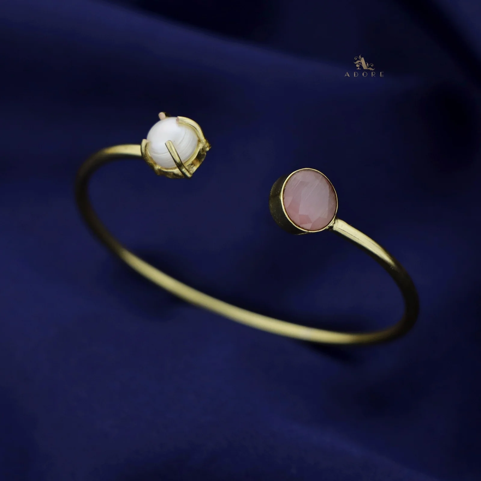 Bisiya Golden Glossy Pearl Bangle - Image 7