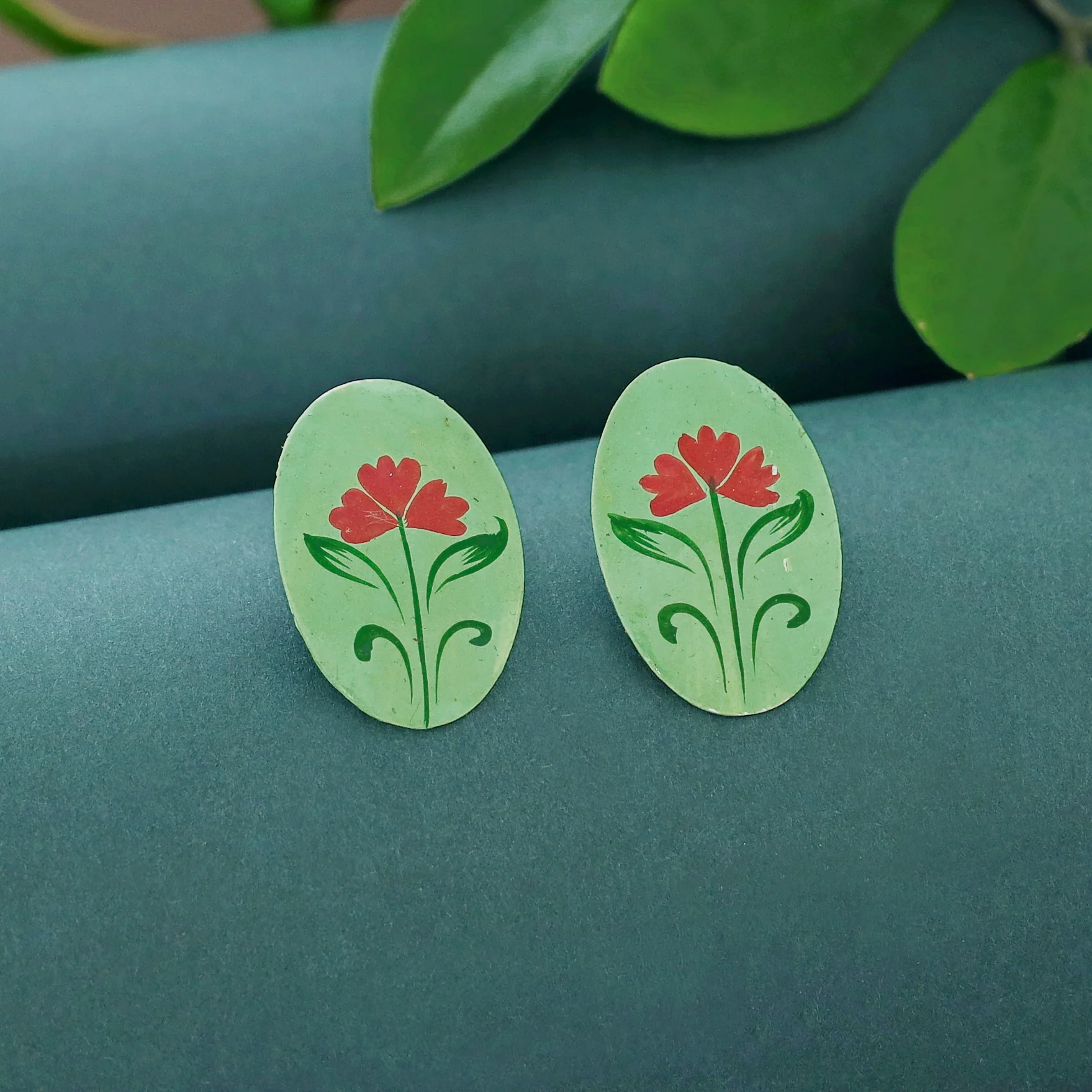 Boliya Hand Painted Glittery Earring - Image 3