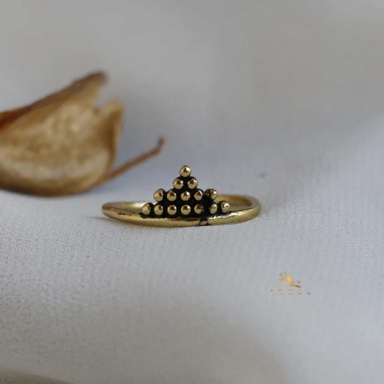 Brass Pyramid Ring - Image 3