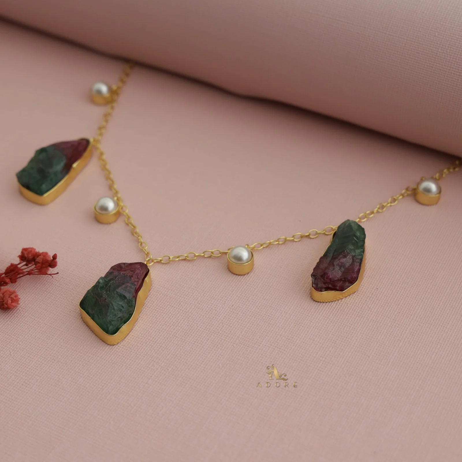 Breeta Dyed Stone Pearl Neckpiece - Image 5