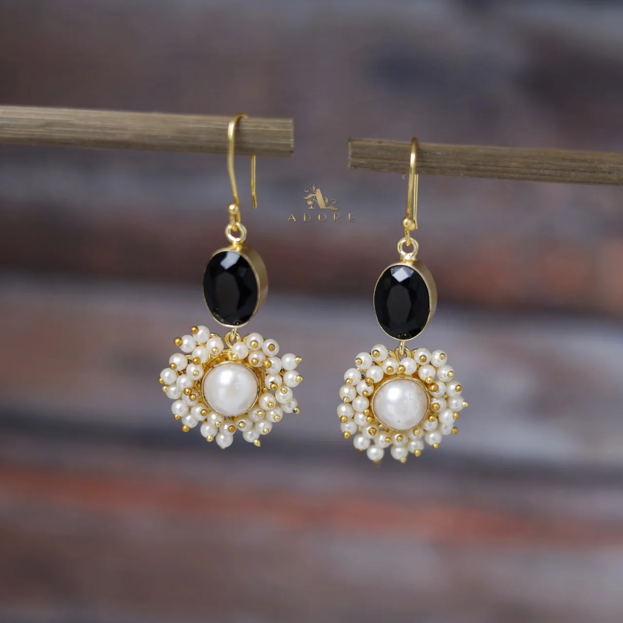 Bridiya Glossy Oval Cluster Pearl Drop - Image 11