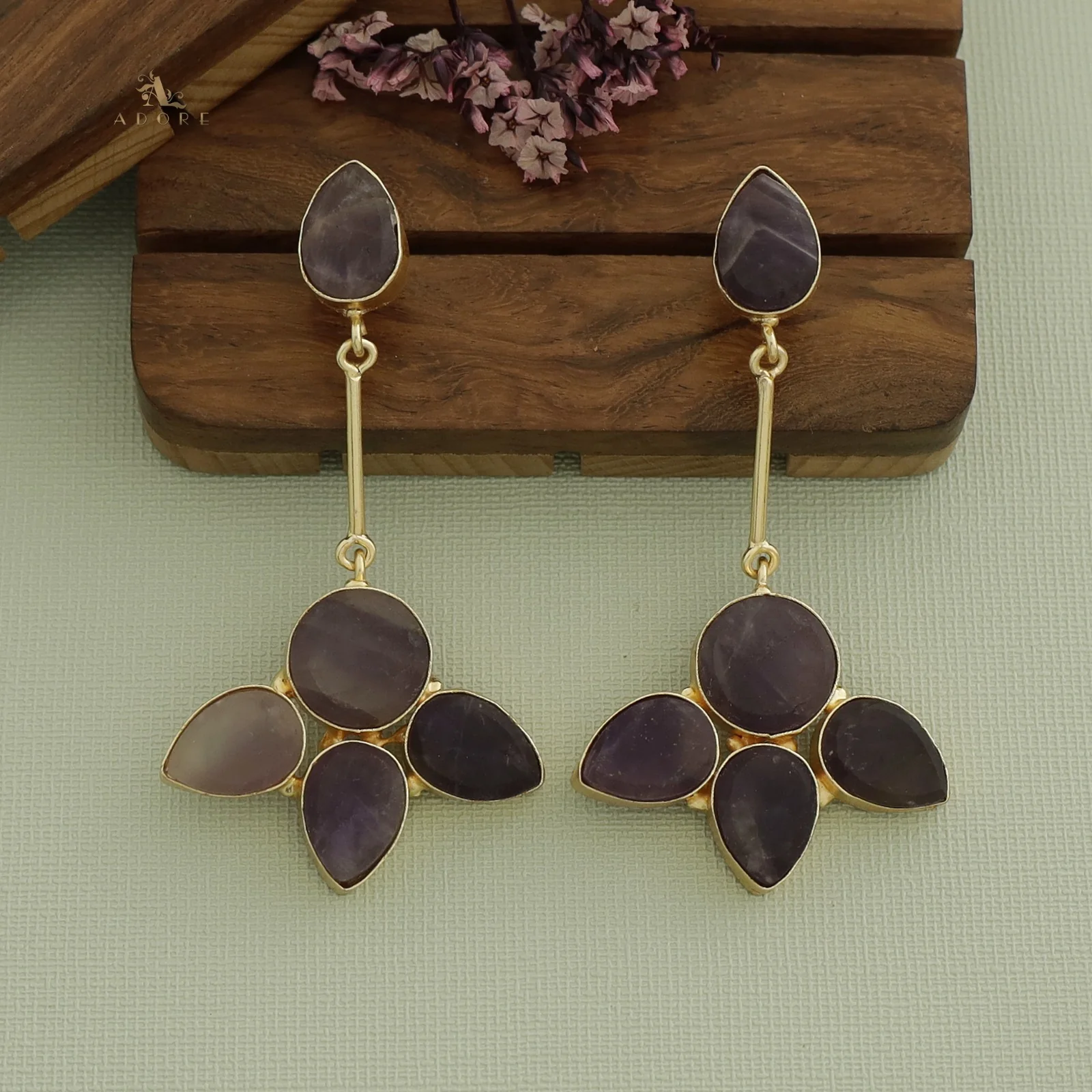 Cacophony Raw Stone Earrings - Image 44