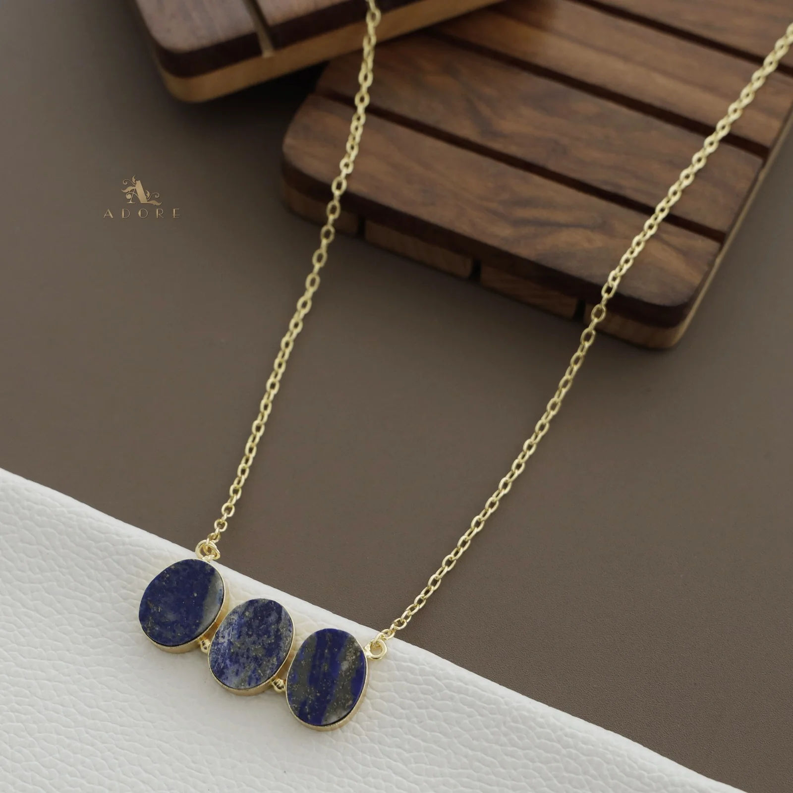 Camdyn Tri Raw Stone Neckpiece - Image 10