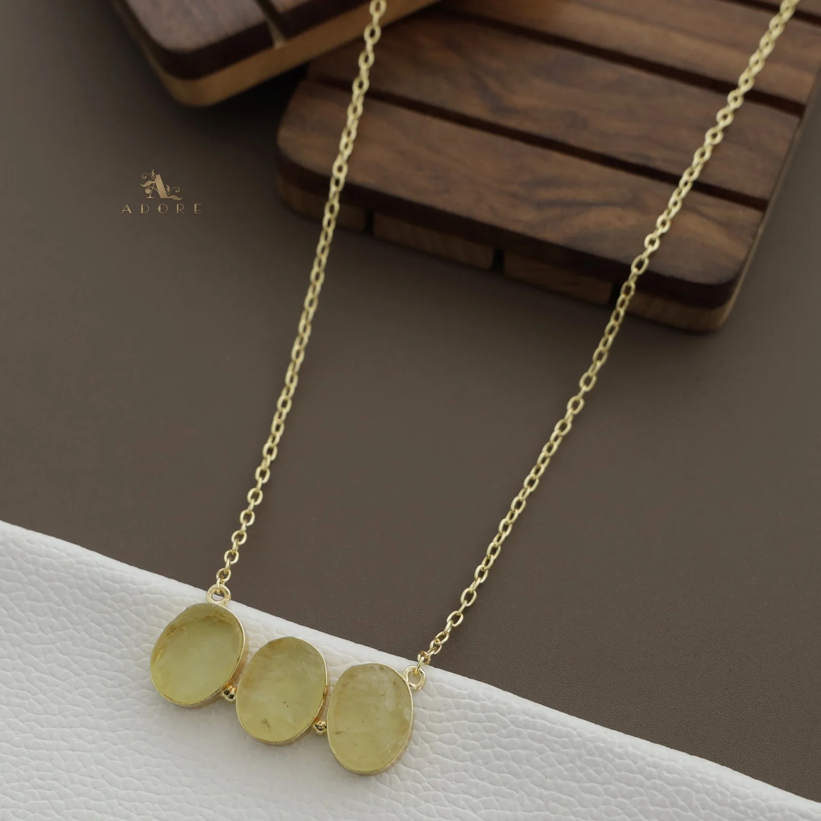 Camdyn Tri Raw Stone Neckpiece - Image 11