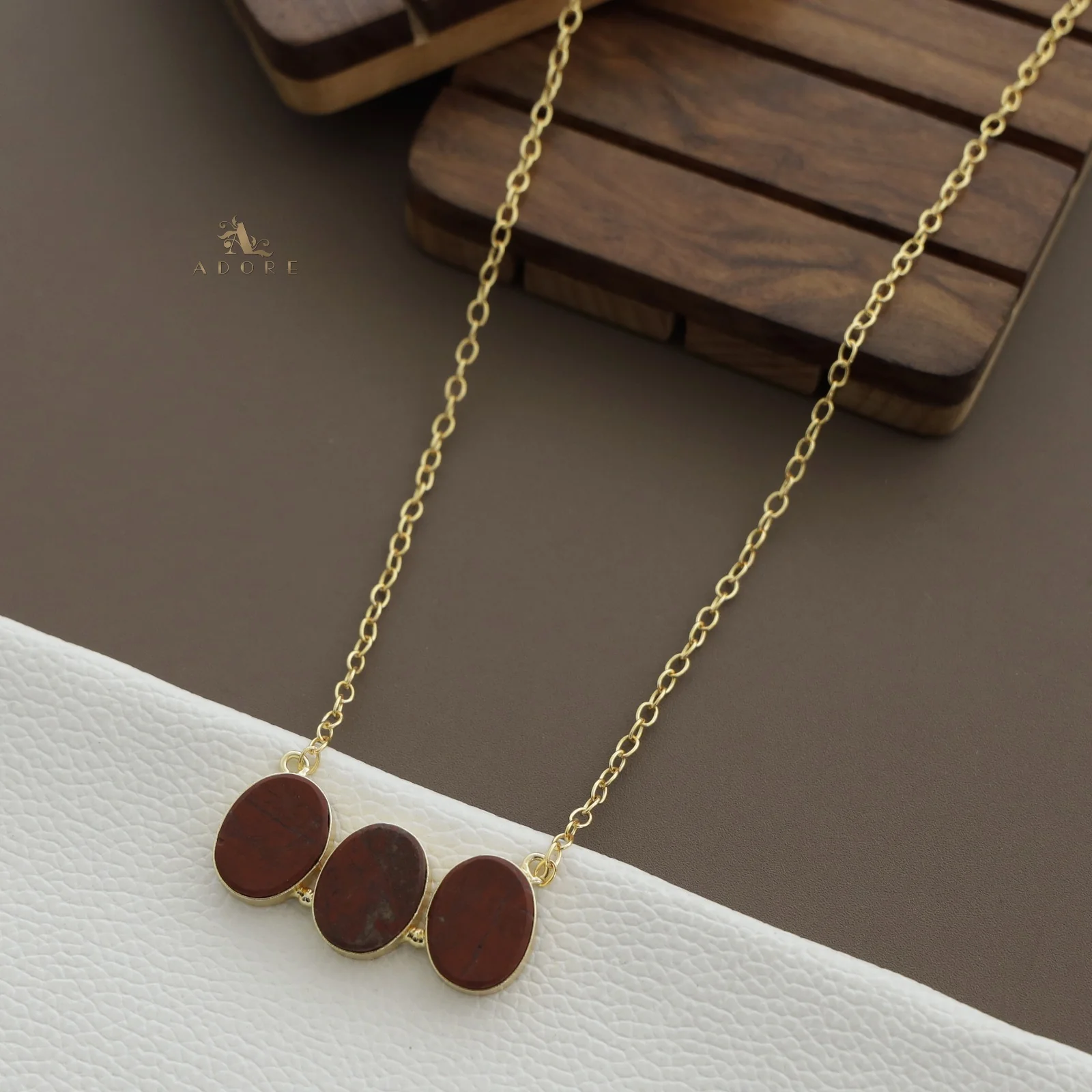 Camdyn Tri Raw Stone Neckpiece - Image 13