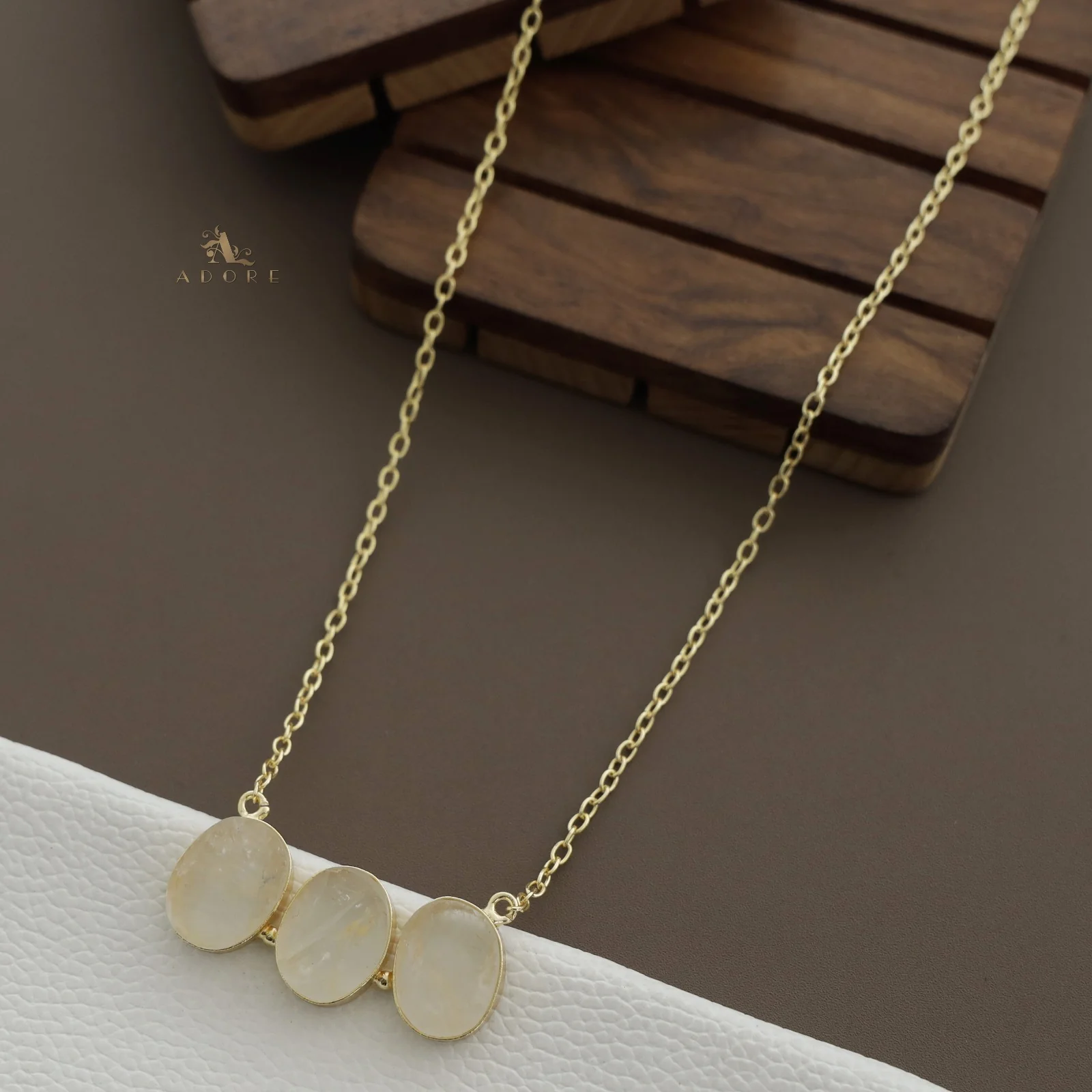 Camdyn Tri Raw Stone Neckpiece - Image 15
