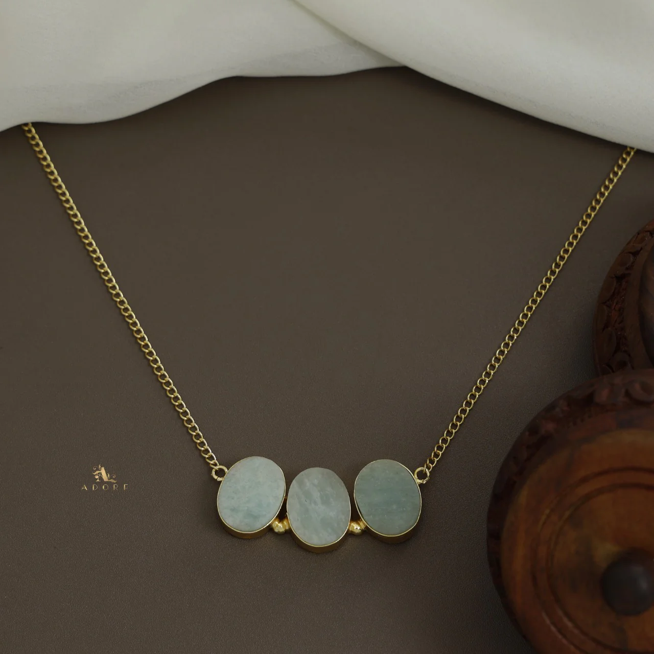 Camdyn Tri Raw Stone Neckpiece - Image 3