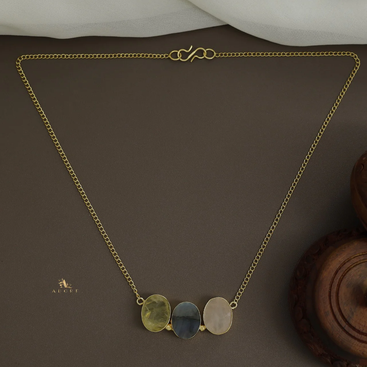 Camdyn Tri Raw Stone Neckpiece - Image 6