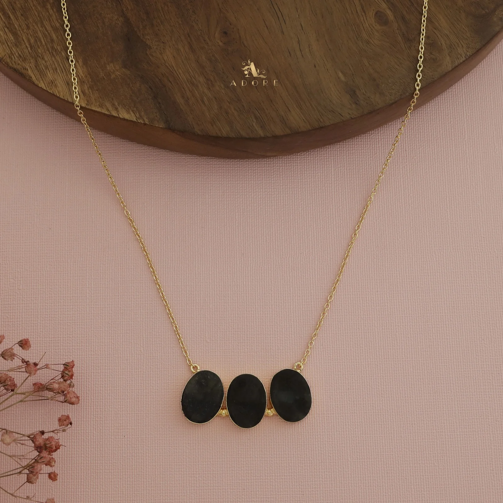 Camdyn Tri Raw Stone Neckpiece - Image 9