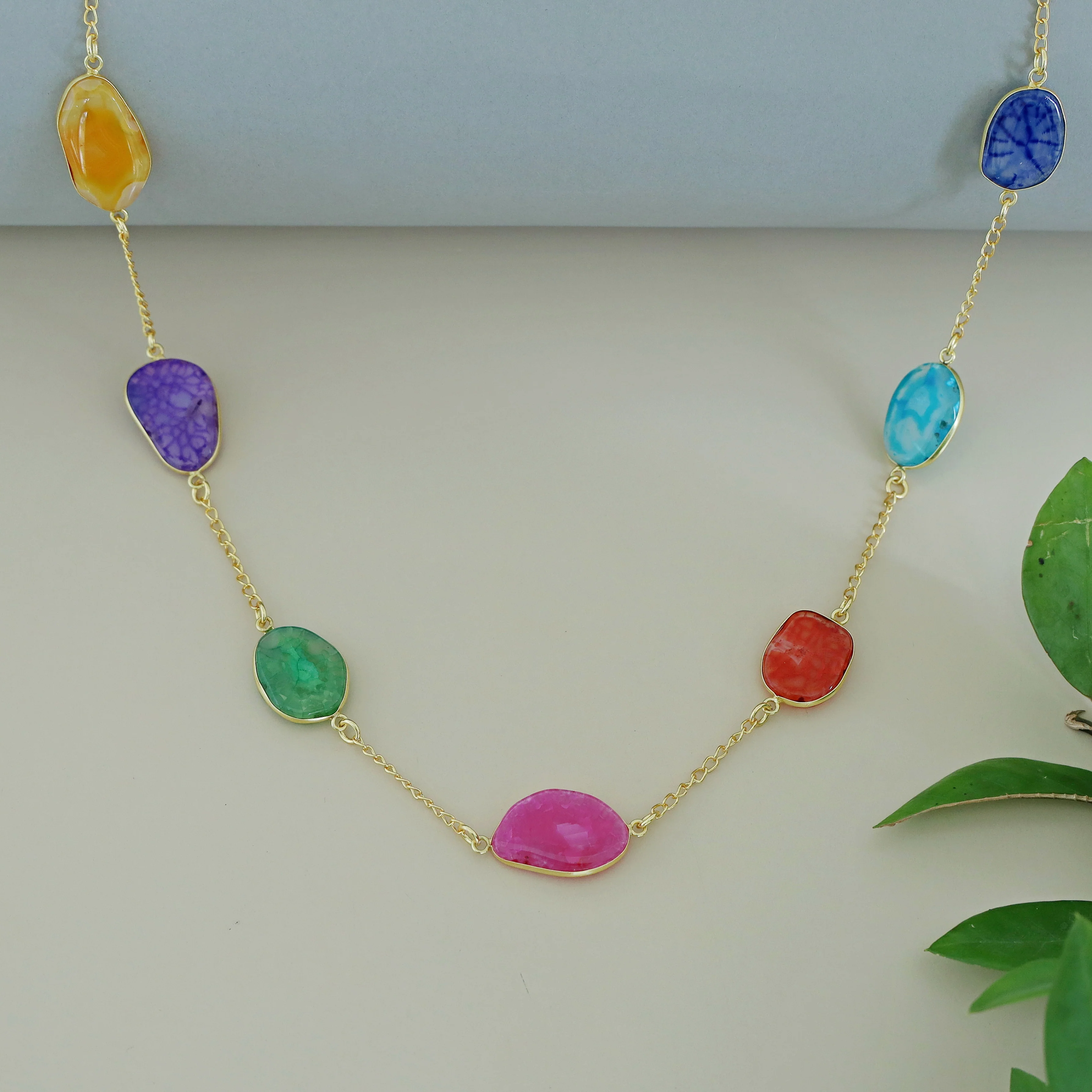 Candace 7 Agate Stone Neckpiece - Image 10