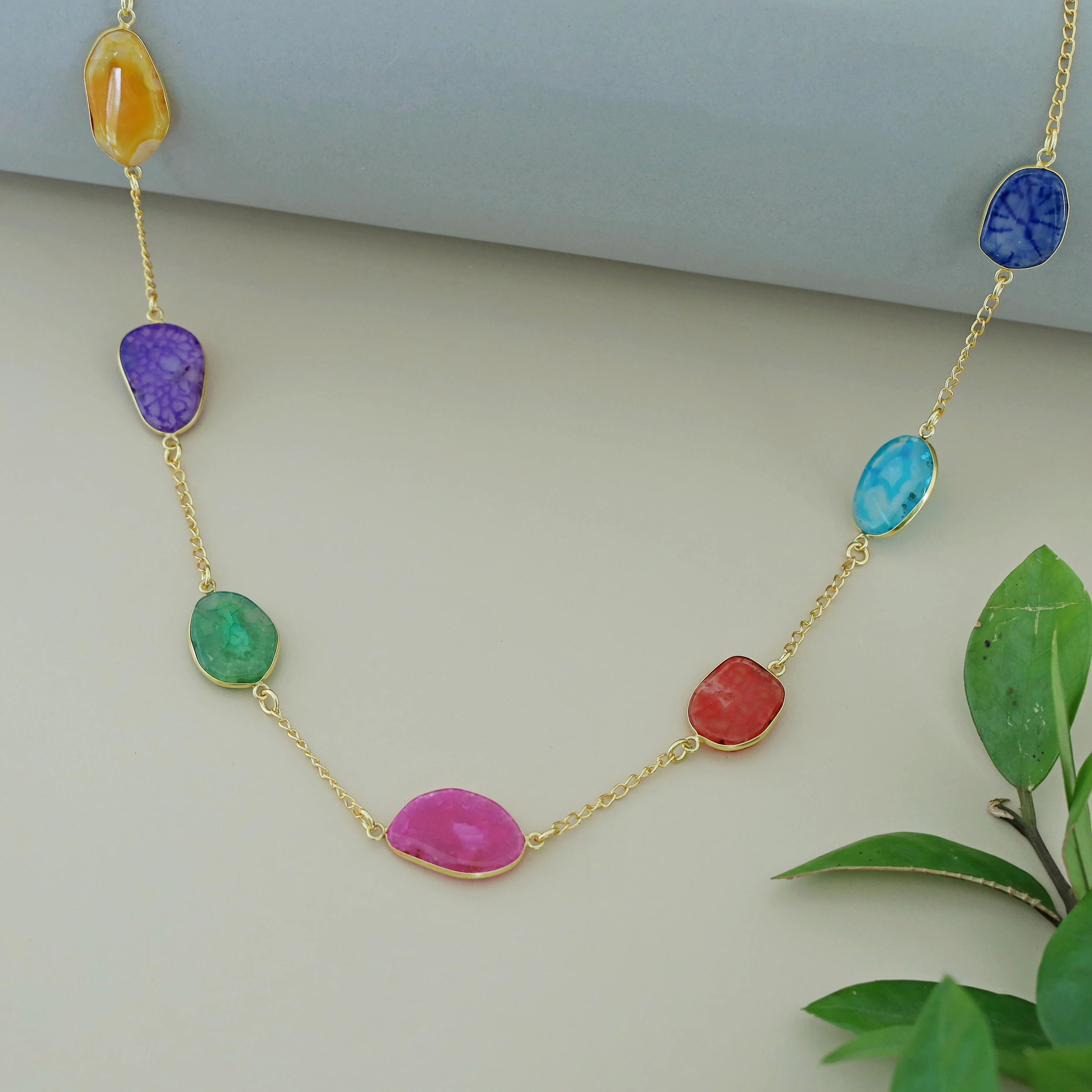 Candace 7 Agate Stone Neckpiece - Image 11