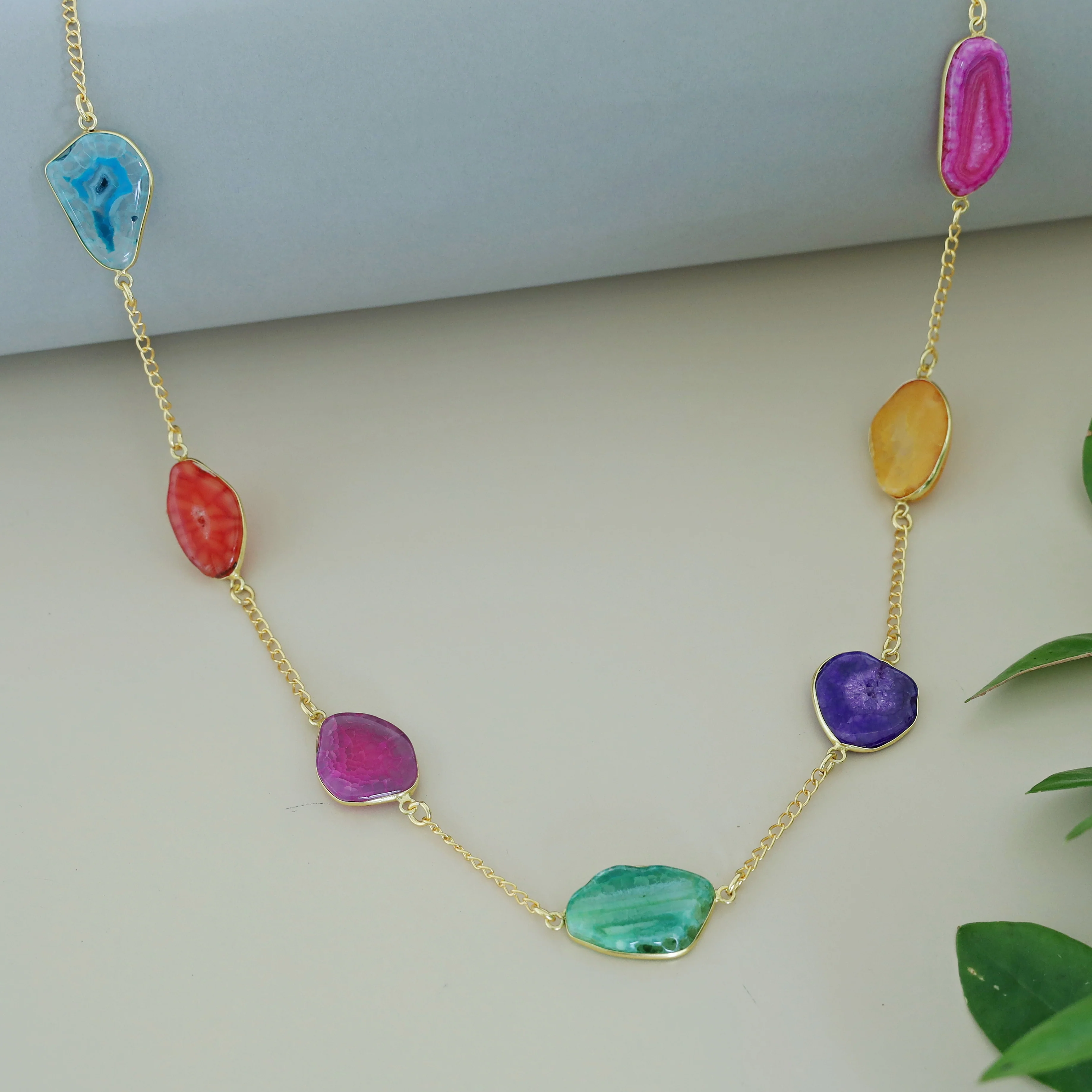 Candace 7 Agate Stone Neckpiece - Image 12