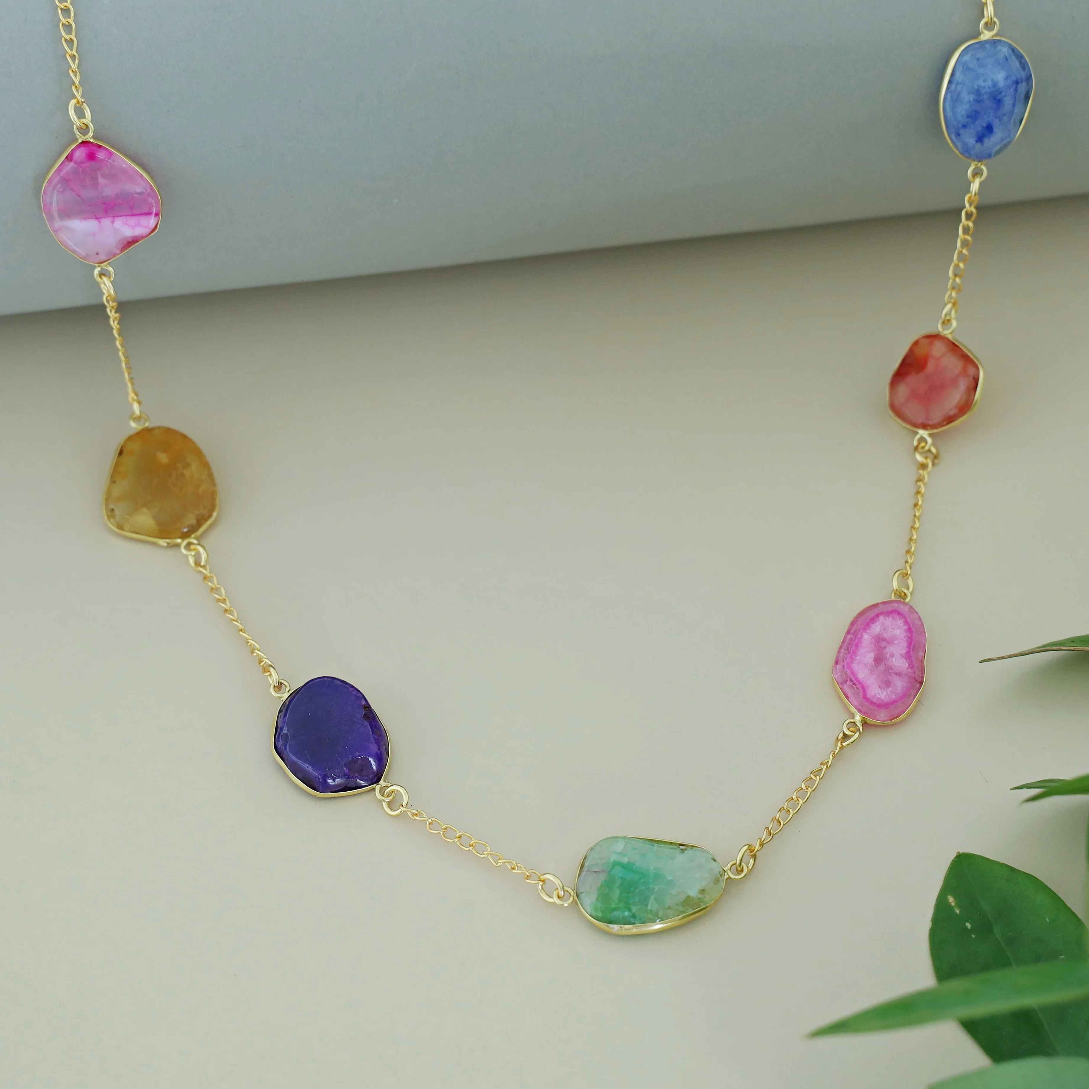Candace 7 Agate Stone Neckpiece - Image 13