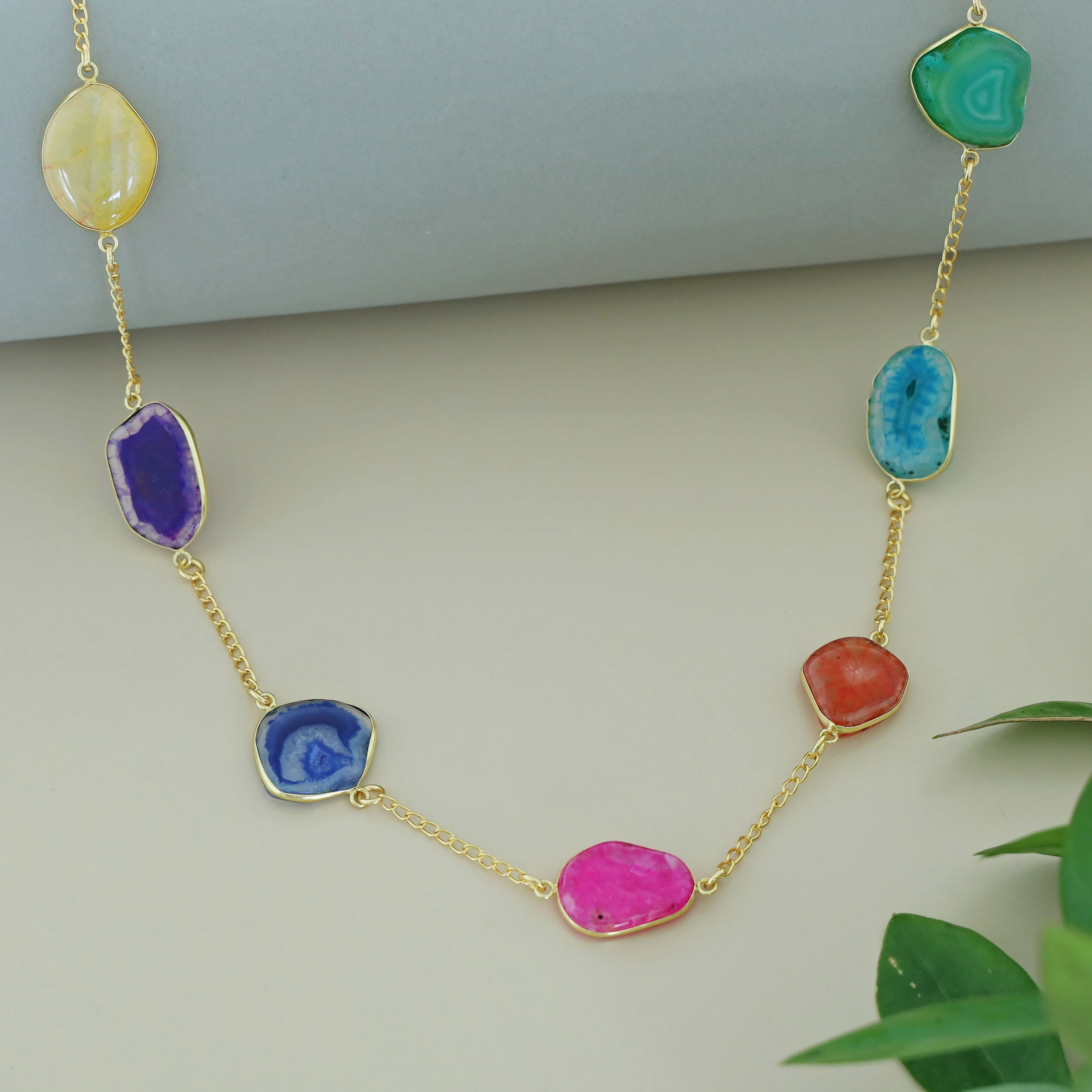 Candace 7 Agate Stone Neckpiece - Image 14