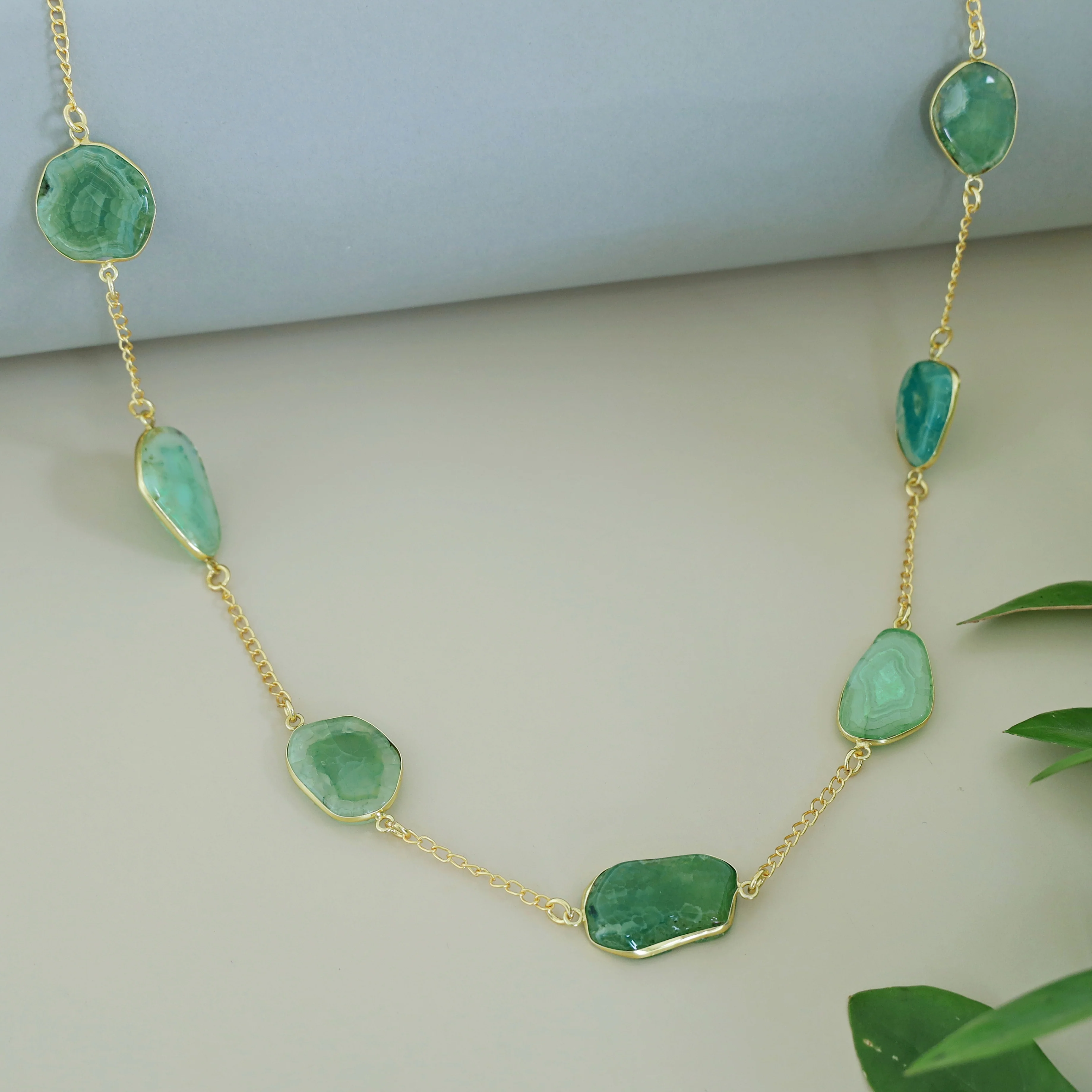 Candace 7 Agate Stone Neckpiece - Image 4