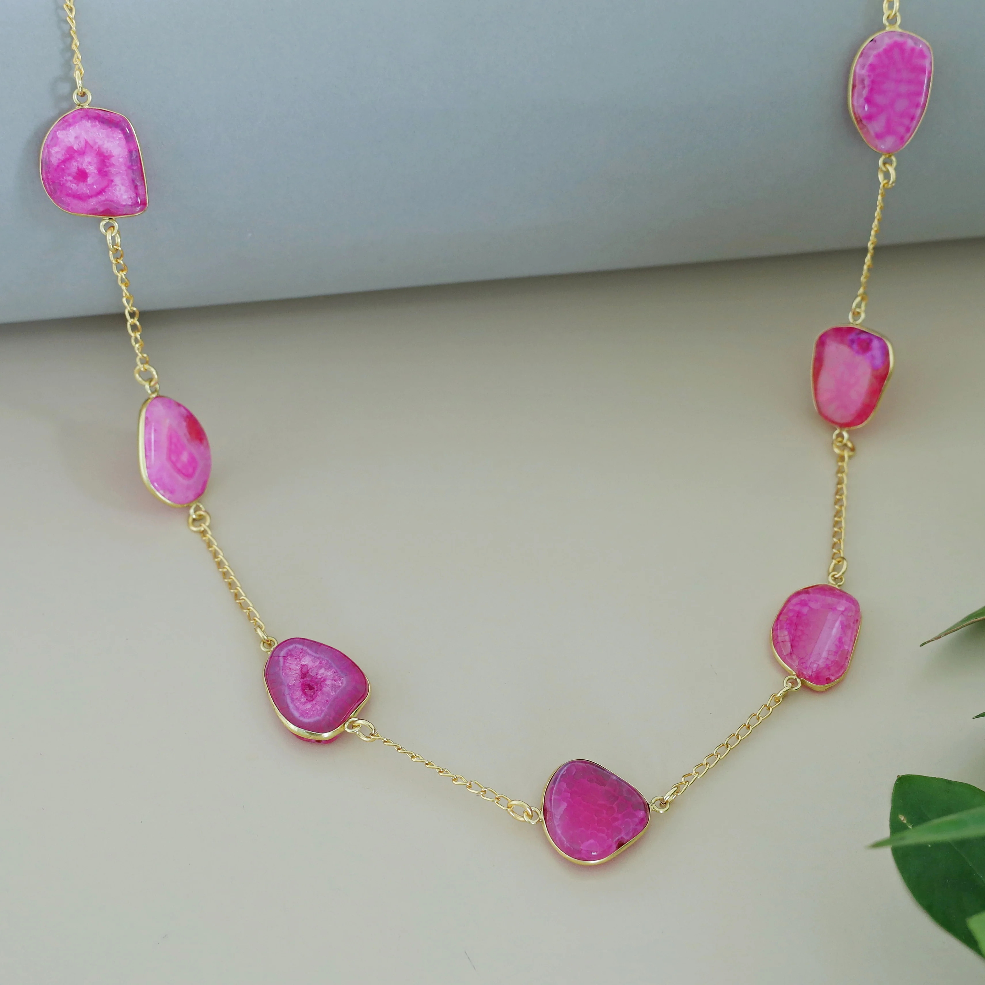 Candace 7 Agate Stone Neckpiece - Image 5
