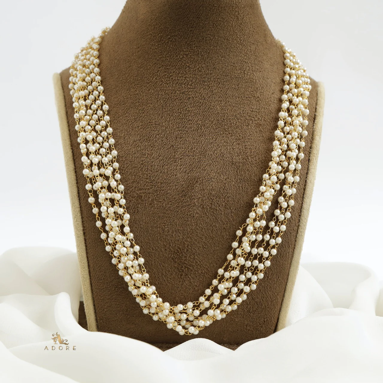 Carly Pearl 8 Layer Neckpiece - Image 4