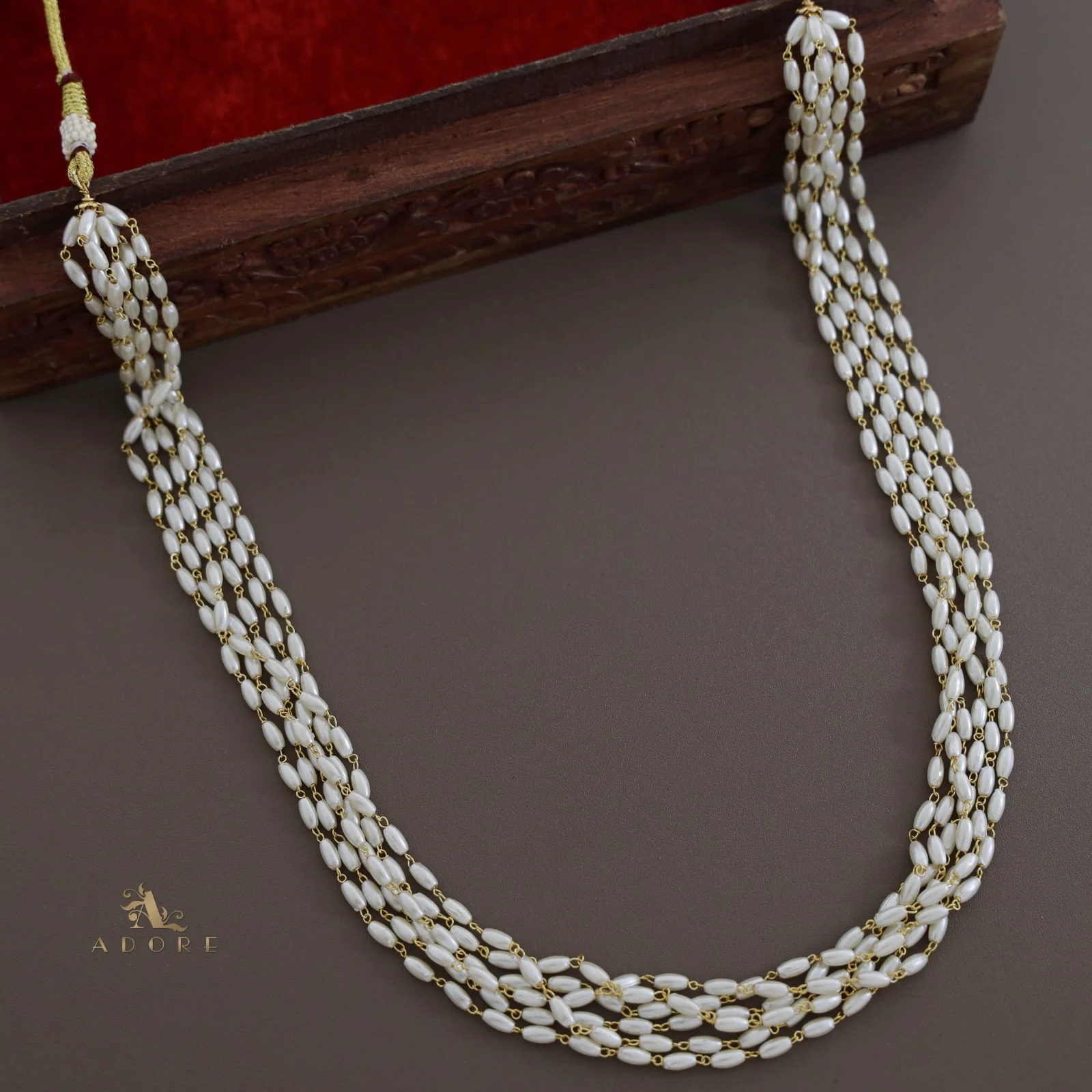 Carly Rice Pearl 6 Layer Neckpiece - Image 3