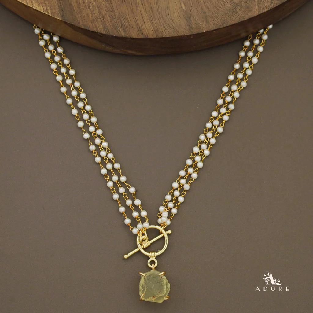 Carly Ring Raw Stone Pearl Neckpiece - Image 17