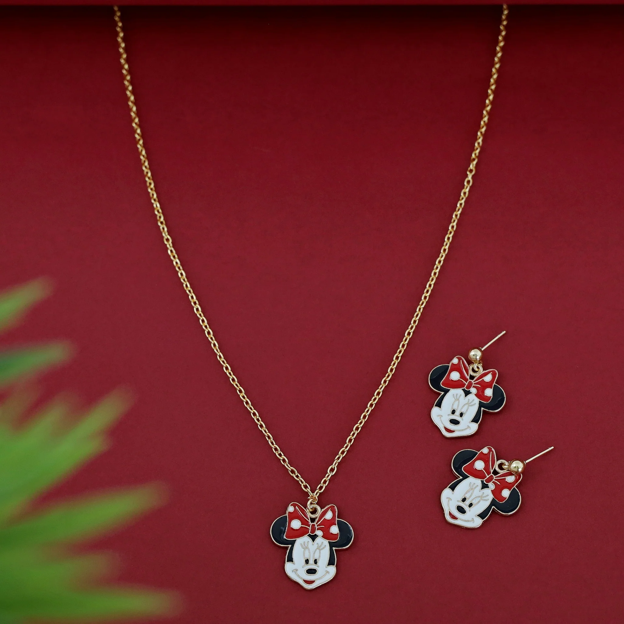 Cartoon Kids Charms Neckpiece With Earring - Image 4