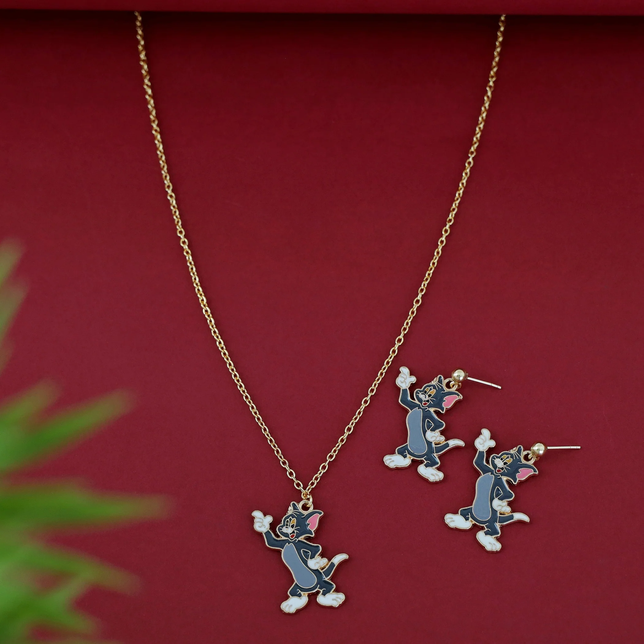 Cartoon Kids Charms Neckpiece With Earring - Image 5