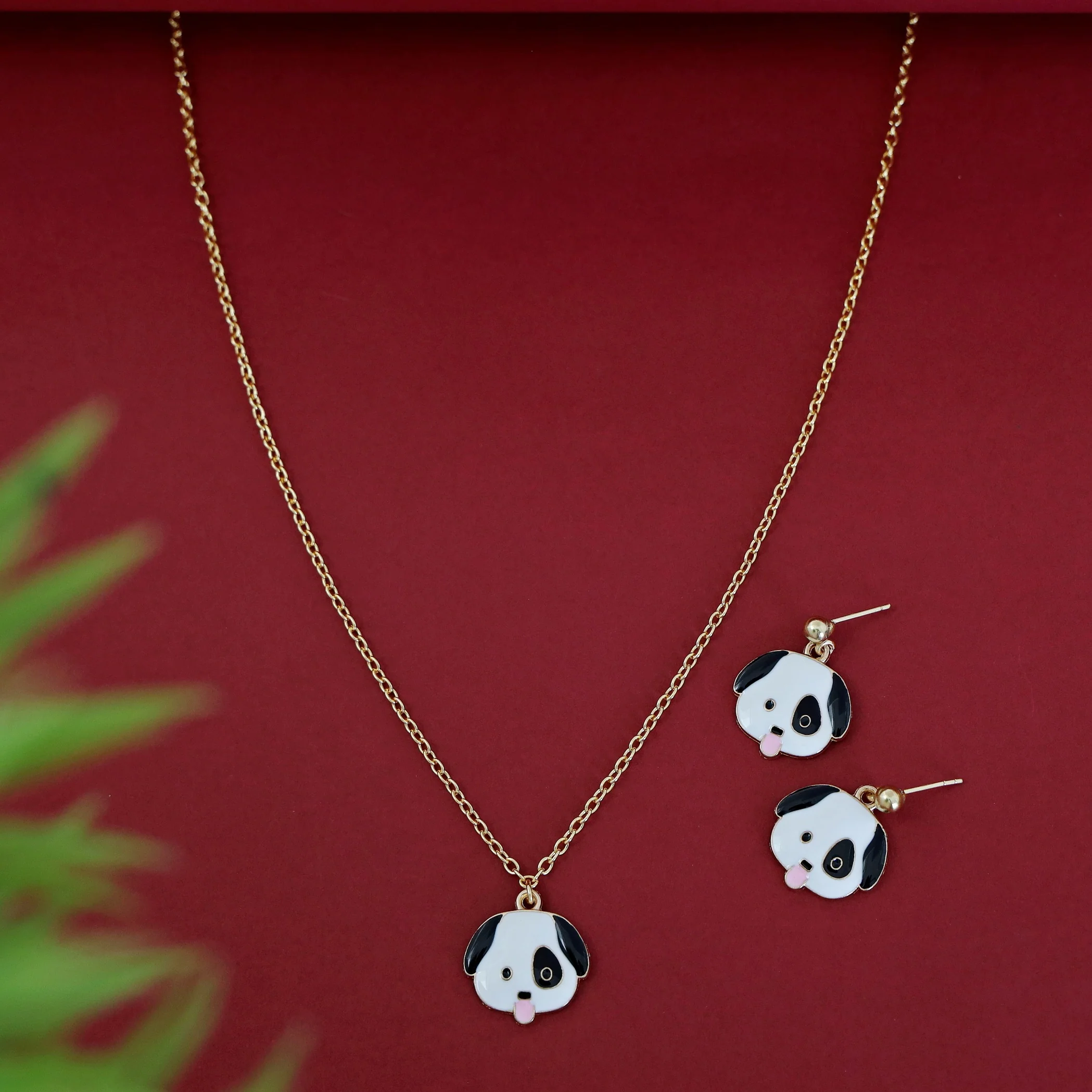 Cartoon Kids Charms Neckpiece With Earring - Image 7