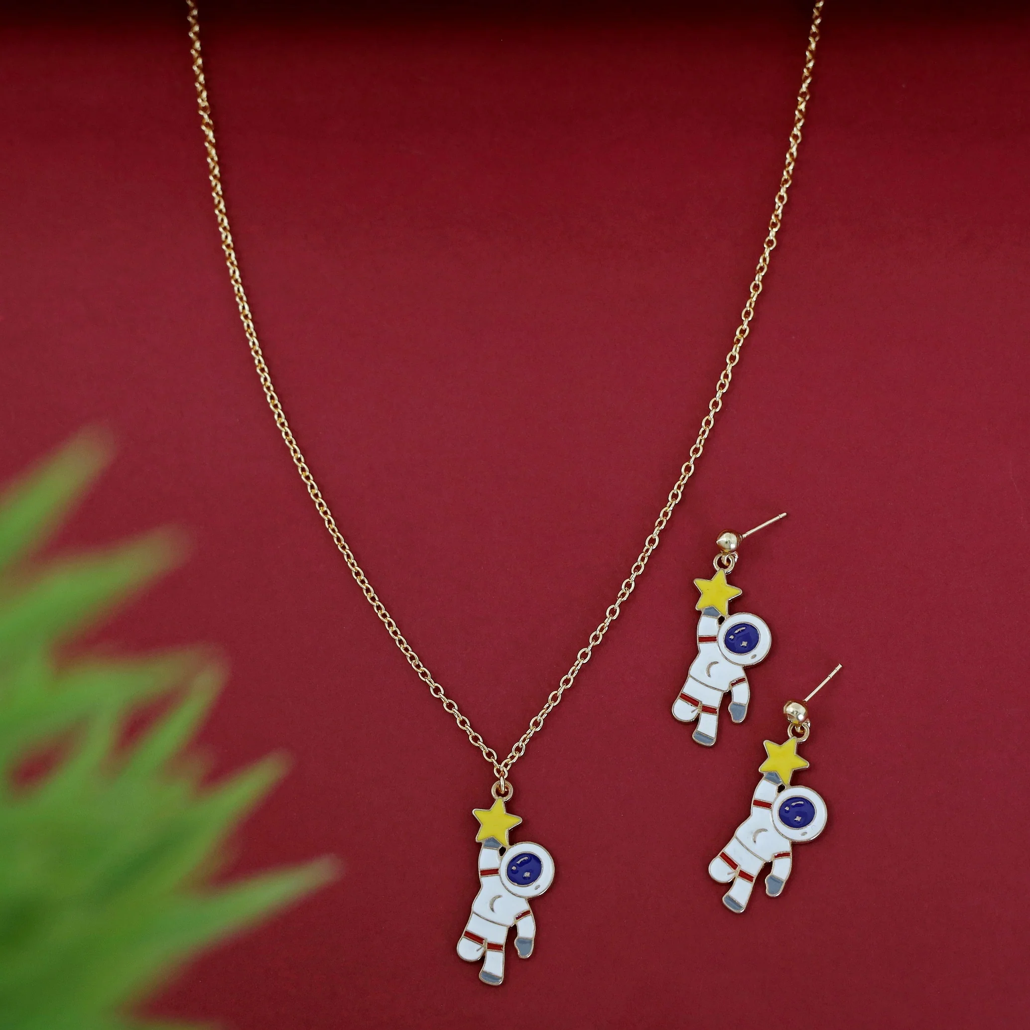 Cartoon Kids Charms Neckpiece With Earring - Image 8