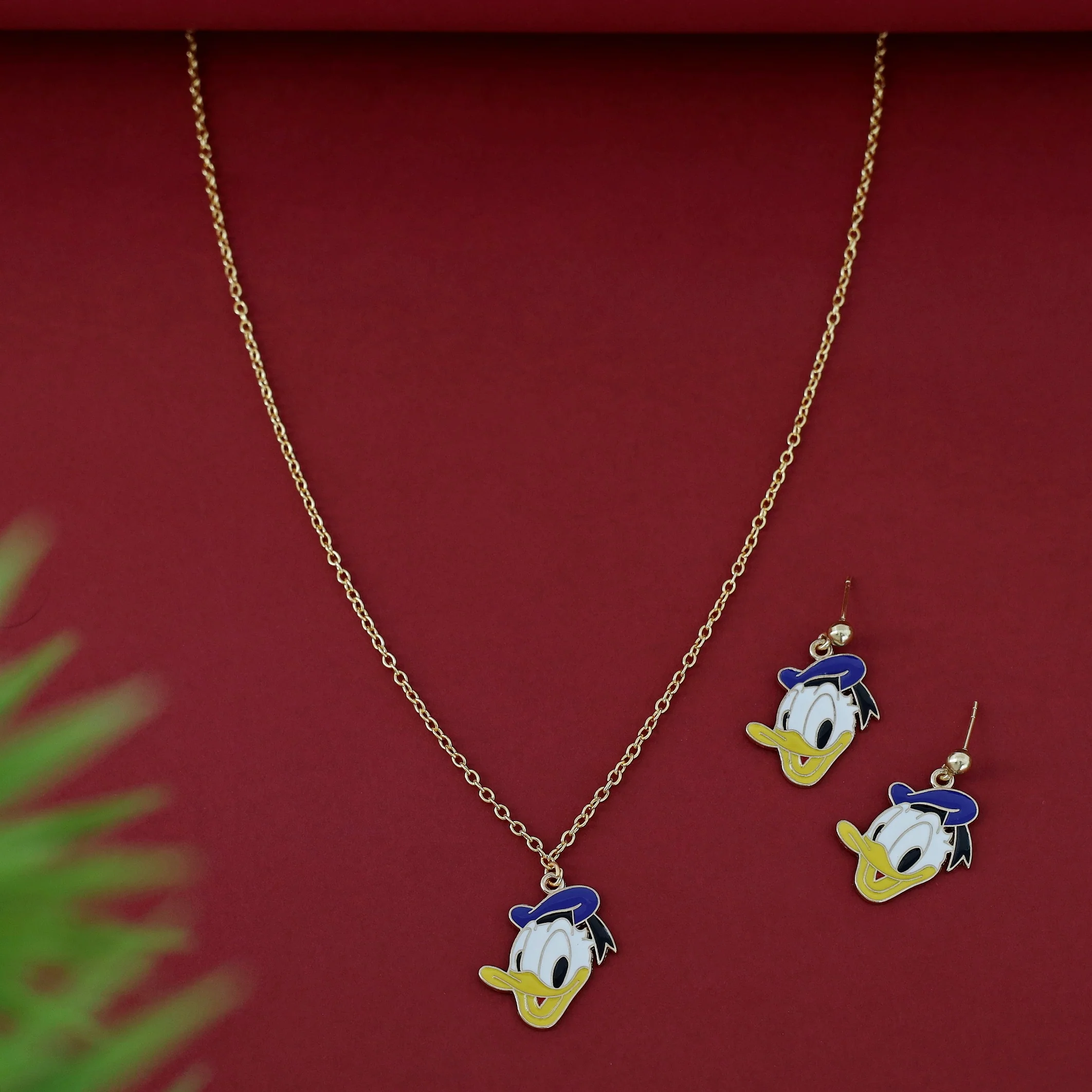 Cartoon Kids Charms Neckpiece With Earring - Image 9