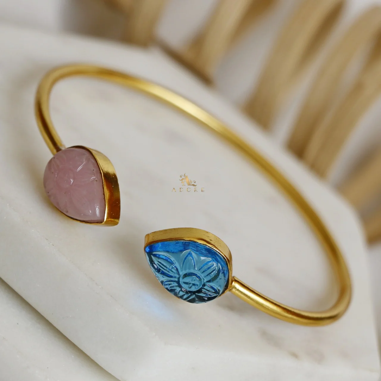 Carved Twin Flower Bracelet - Image 10
