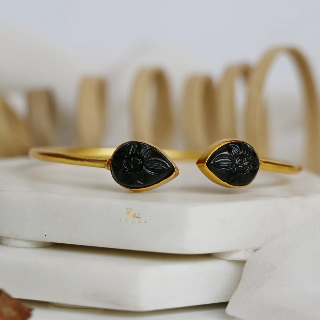 Carved Twin Flower Bracelet - Image 16