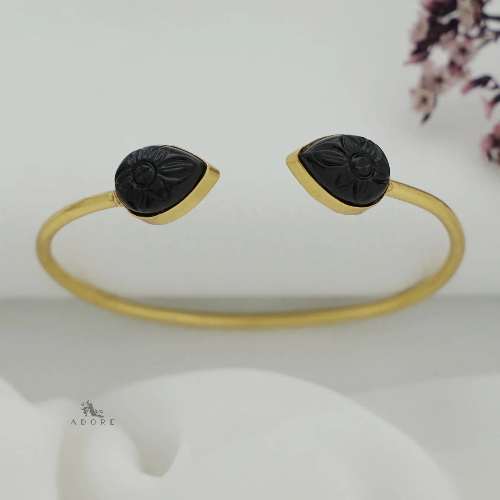 Carved Twin Flower Bracelet - Image 20