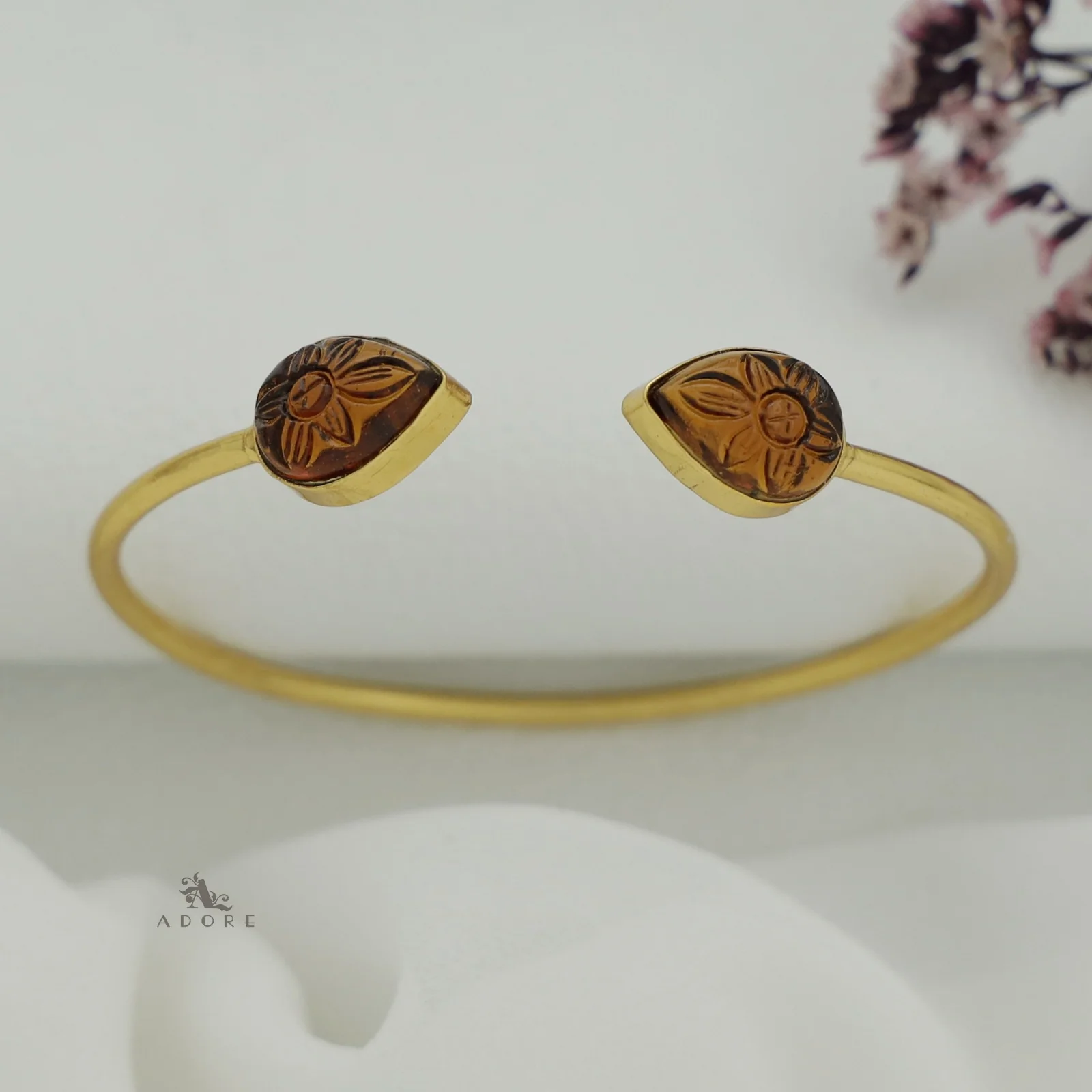 Carved Twin Flower Bracelet - Image 21