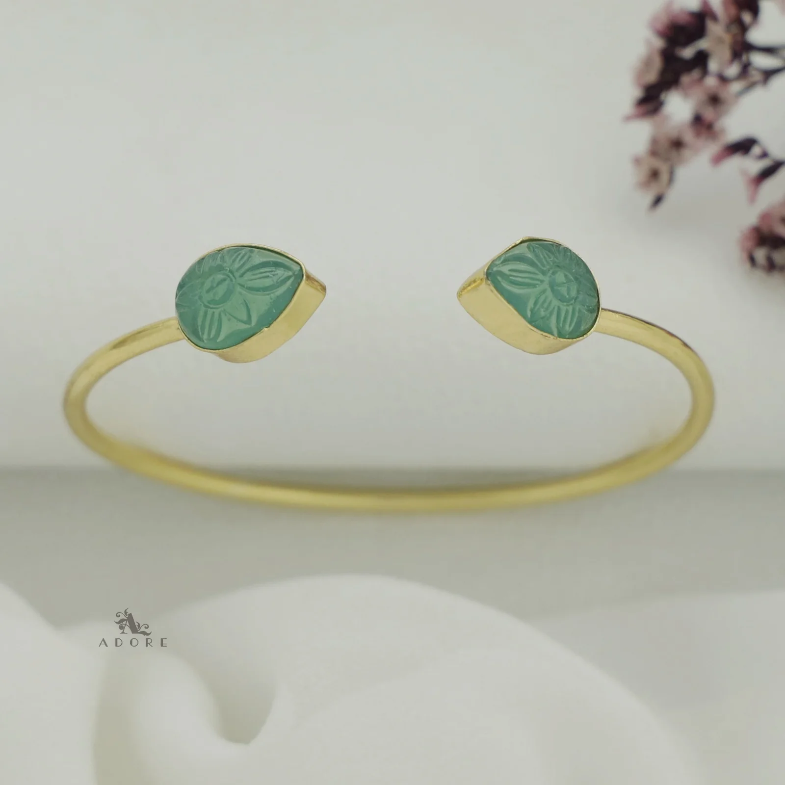 Carved Twin Flower Bracelet - Image 24