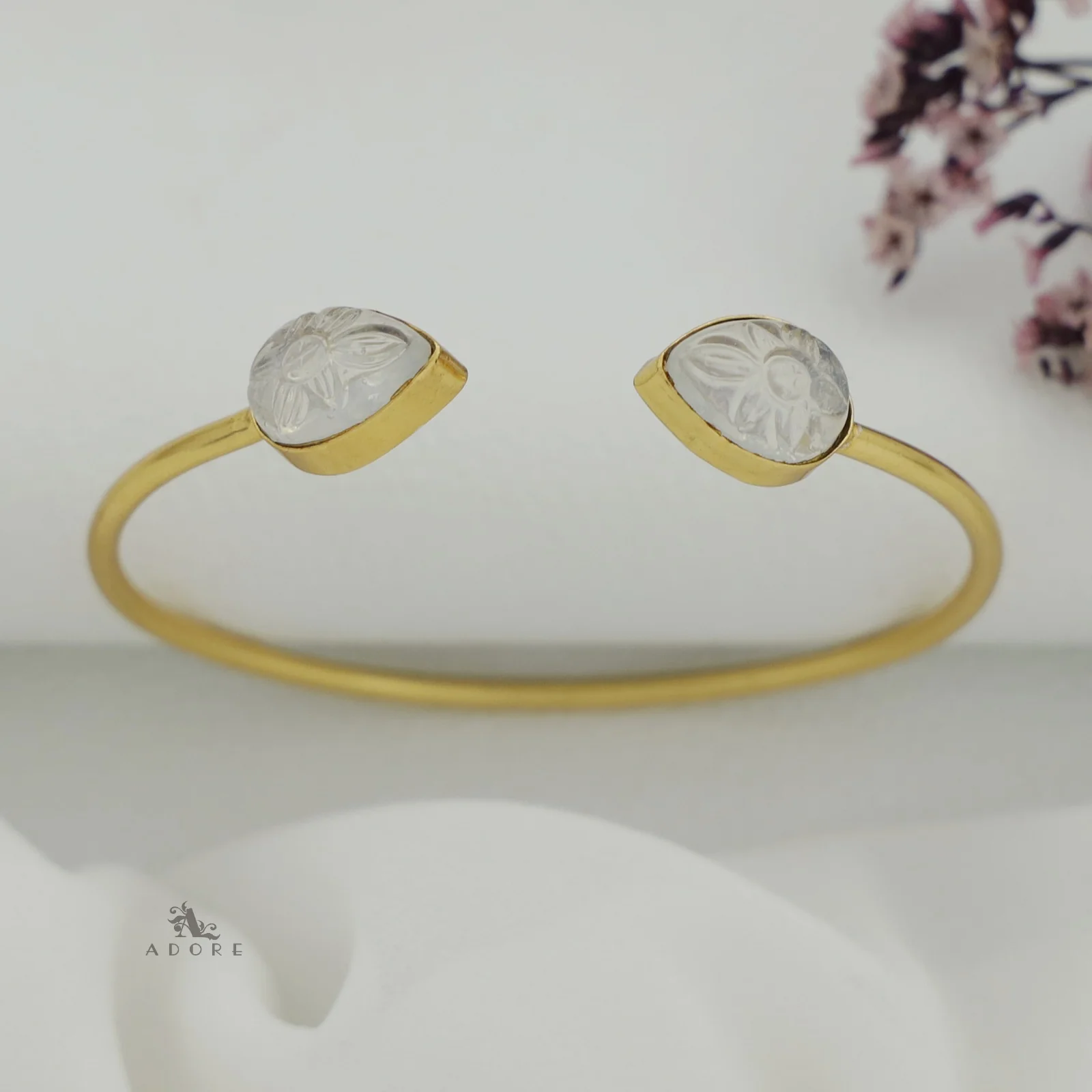 Carved Twin Flower Bracelet - Image 25