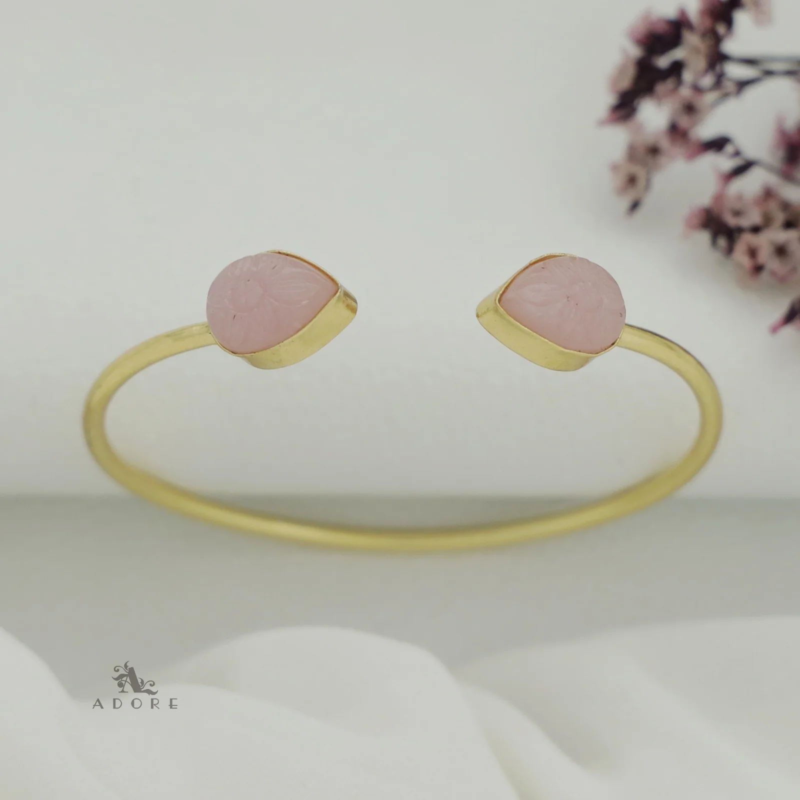 Carved Twin Flower Bracelet - Image 26