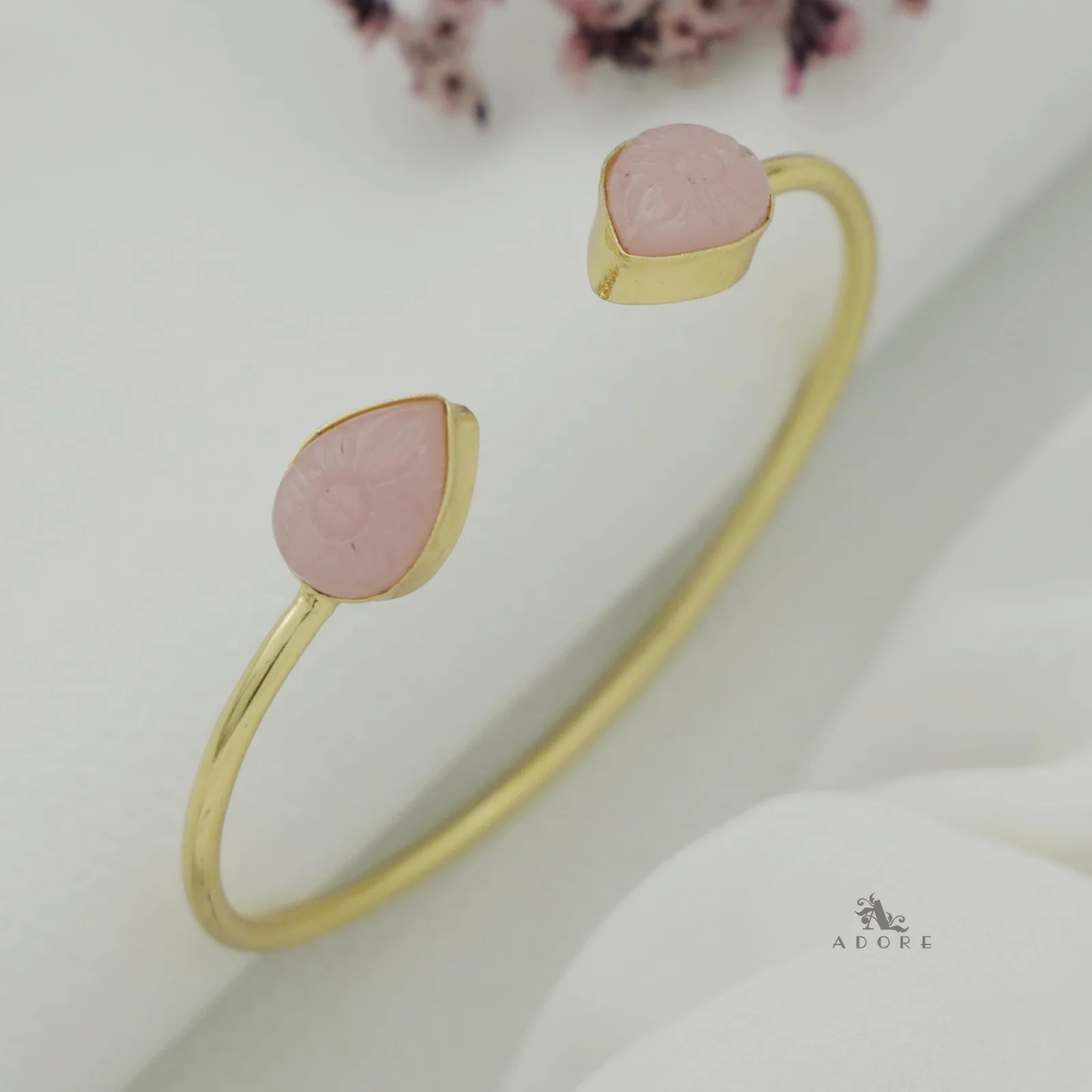 Carved Twin Flower Bracelet - Image 28