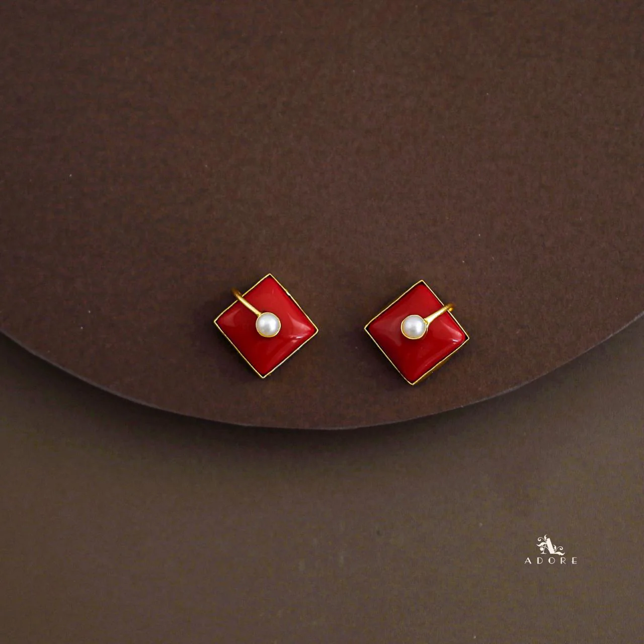 Catalina Diamond Pearl Short Neckpiece With Earring - Image 12