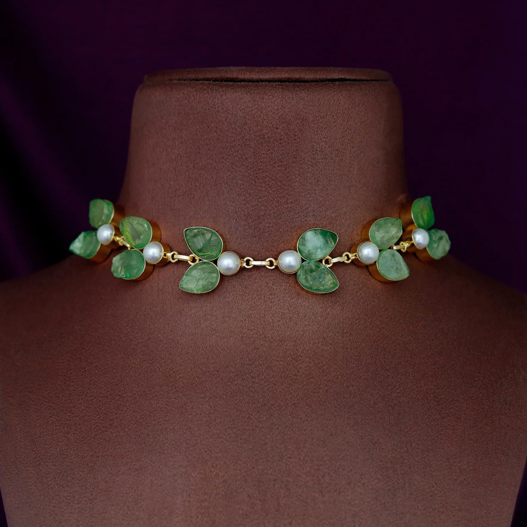Catalina Dyed Stone Pearl Choker - Image 12