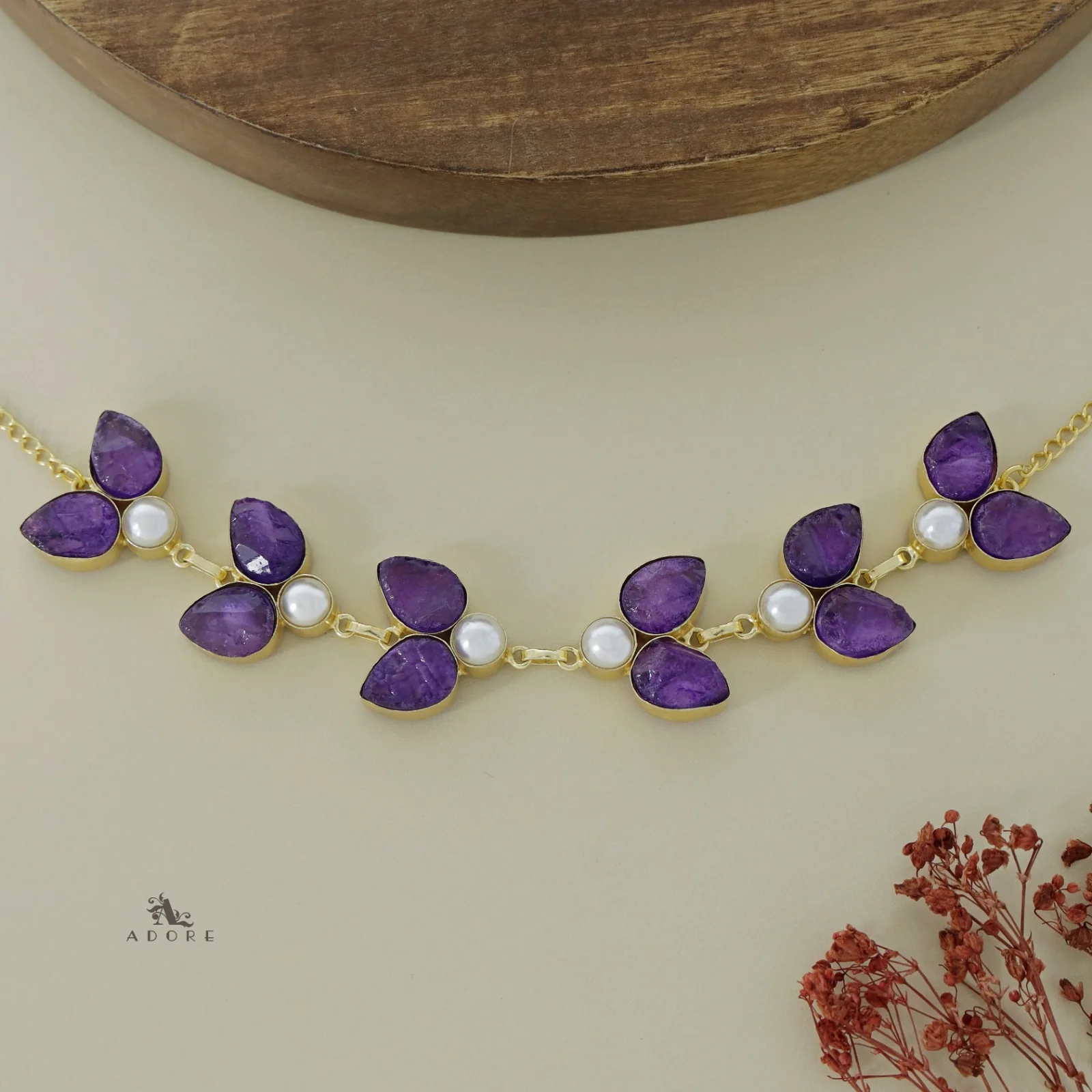 Catalina Dyed Stone Pearl Choker - Image 17