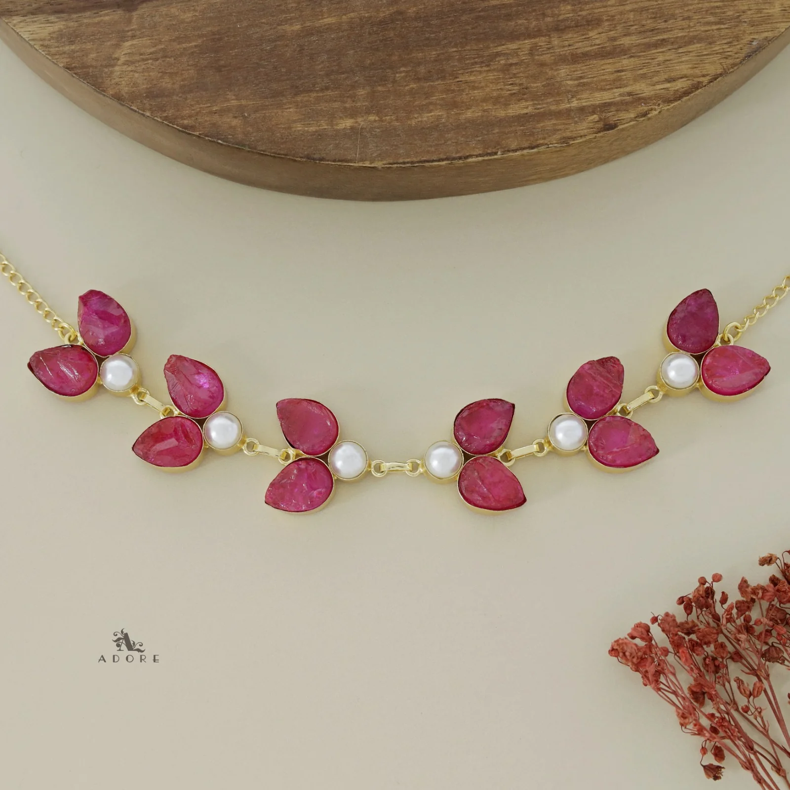 Catalina Dyed Stone Pearl Choker - Image 8