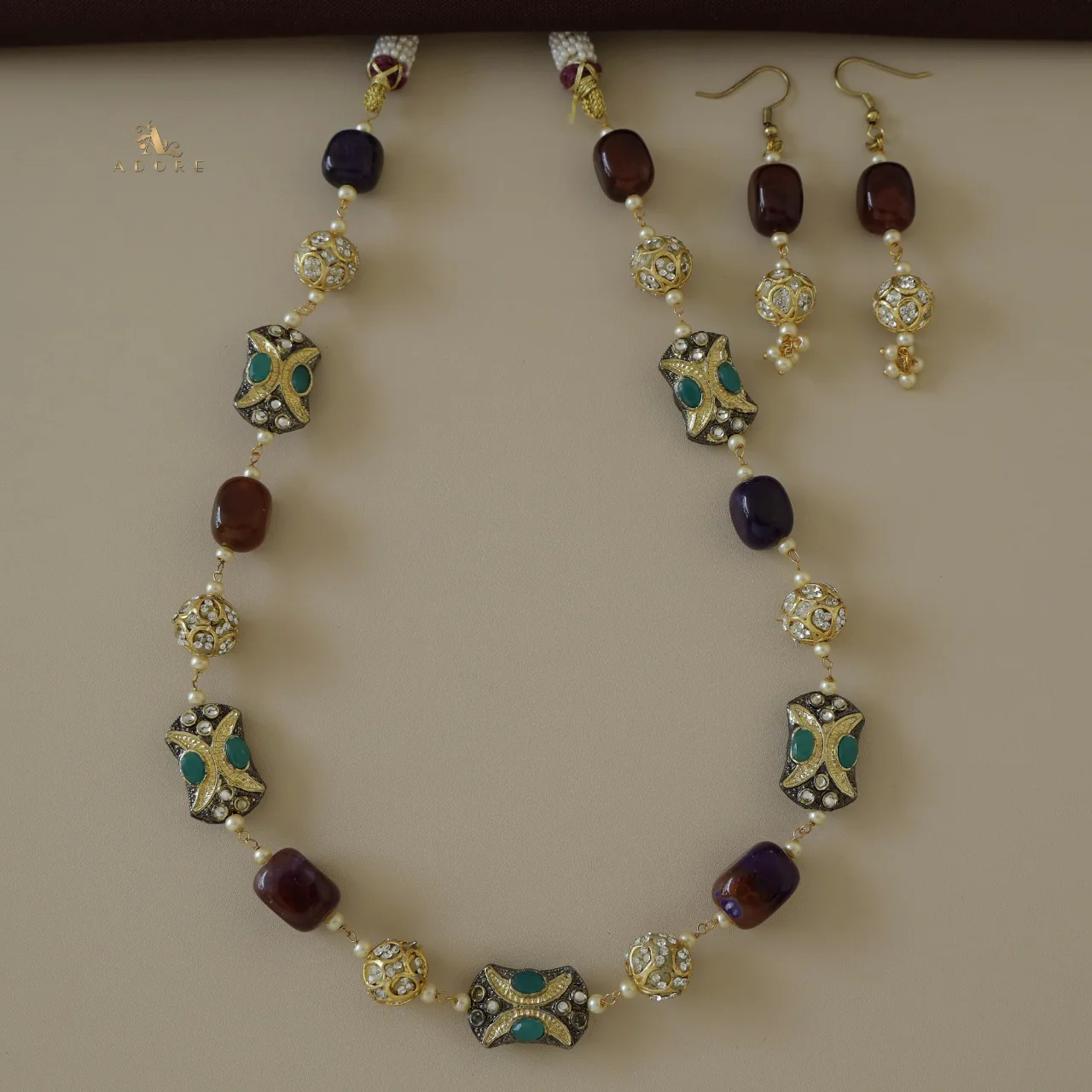 Cattleya Neckpiece With Drop - Image 5