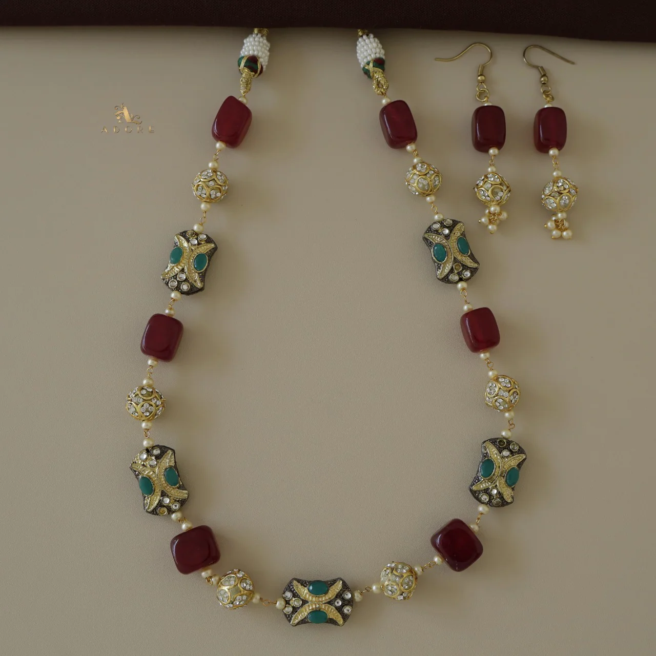 Cattleya Neckpiece With Drop - Image 7